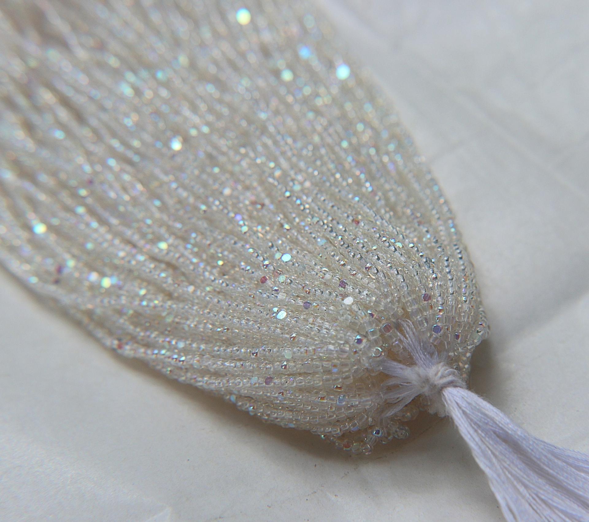 11/0 Hanks Charlotte Cut Beads Patina Transparent Crystal Aurore Boreale 1/5/25/50/100 Hanks PREMIUM SEED BEADS, Native Supplie
