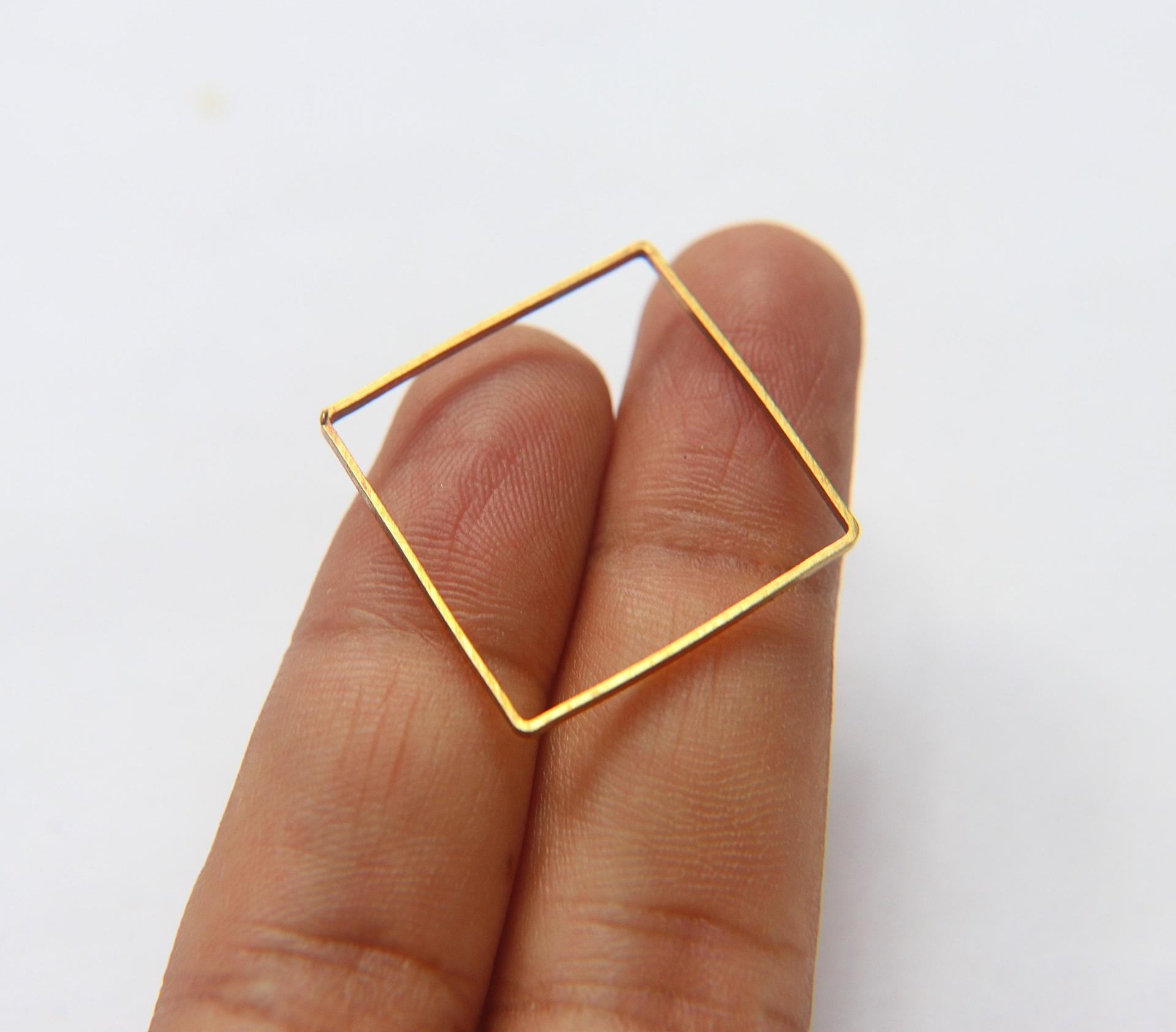 Brass Charms, Beading Supplies vintage supply, wire craft supply, jewelry 25/75/150/500 Pieces