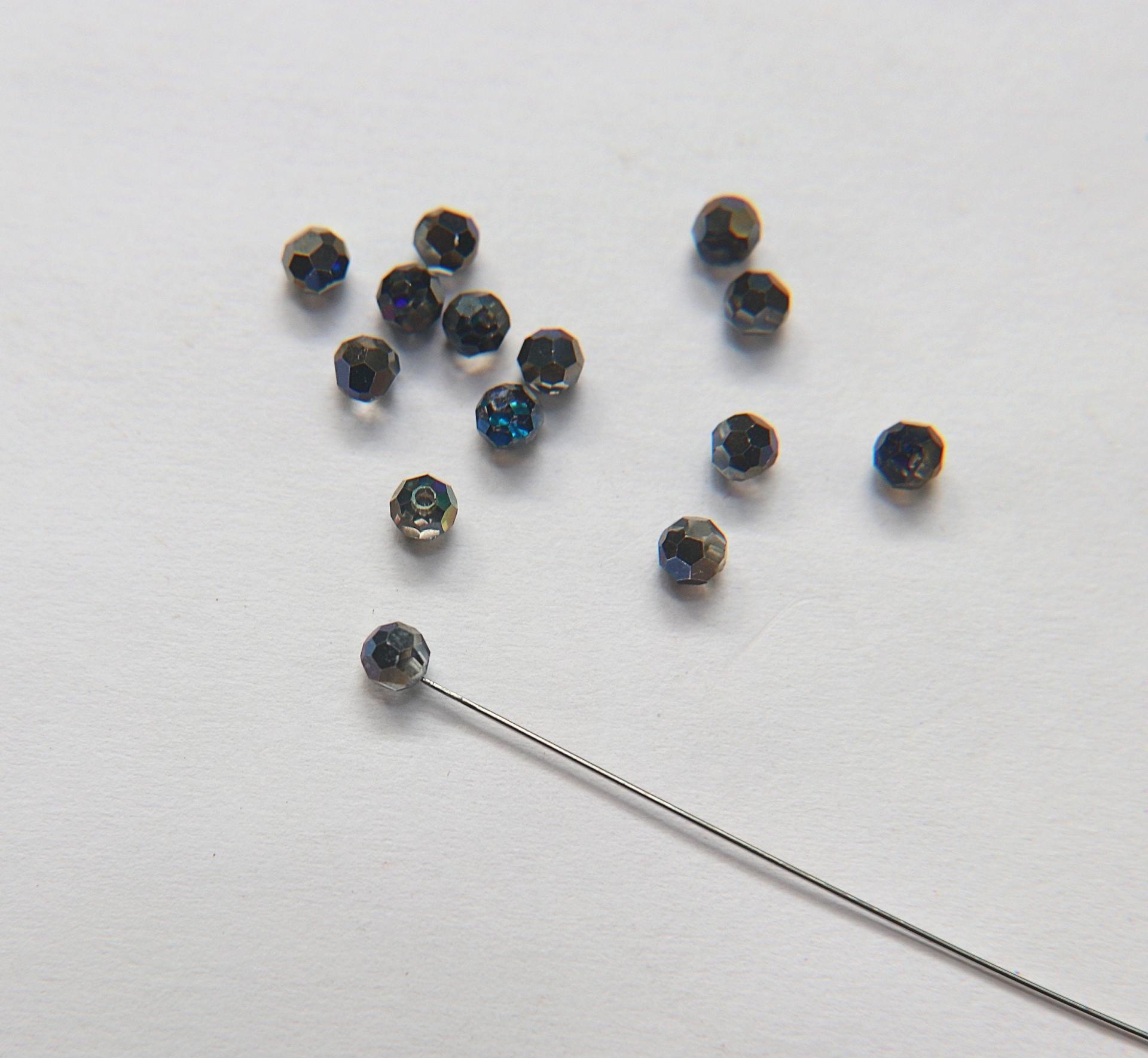Swarovski round 1/2 drilled Crystal Vitrail Medium beads, 4mm Crystal #5080 Faceted Round Beads 12/36/172/44/288/720 Pieces