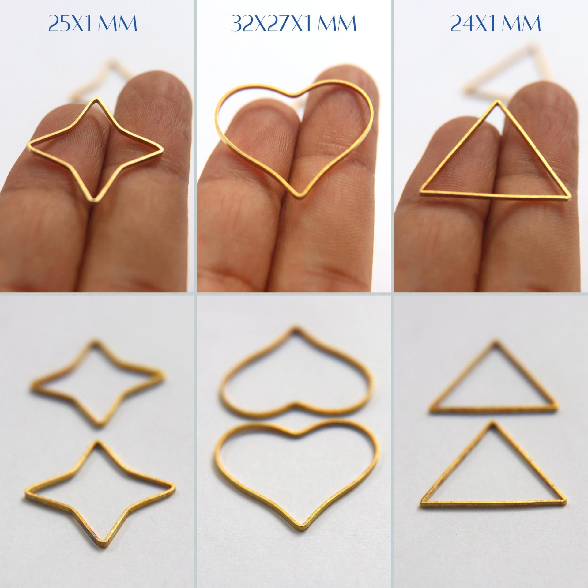 Brass Charms, Beading Supplies vintage supply, wire craft supply, jewelry 25/75/150/500 Pieces