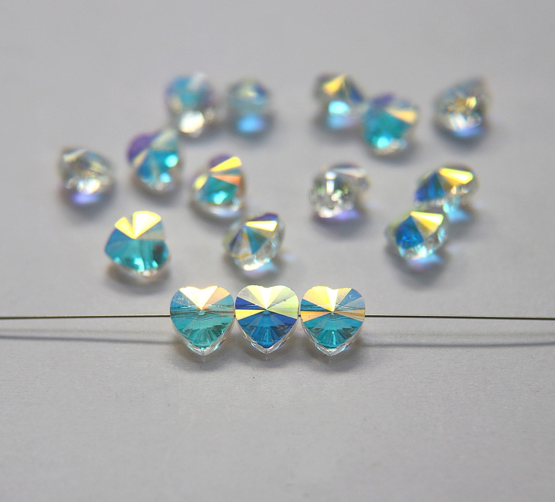 Swarovski® Vintage Crystal Elements 8/10MM 5742 in CRYSTAL Aurore Boreale 6/12/24/72/144 pieces wedding decorations, jewelry supplies