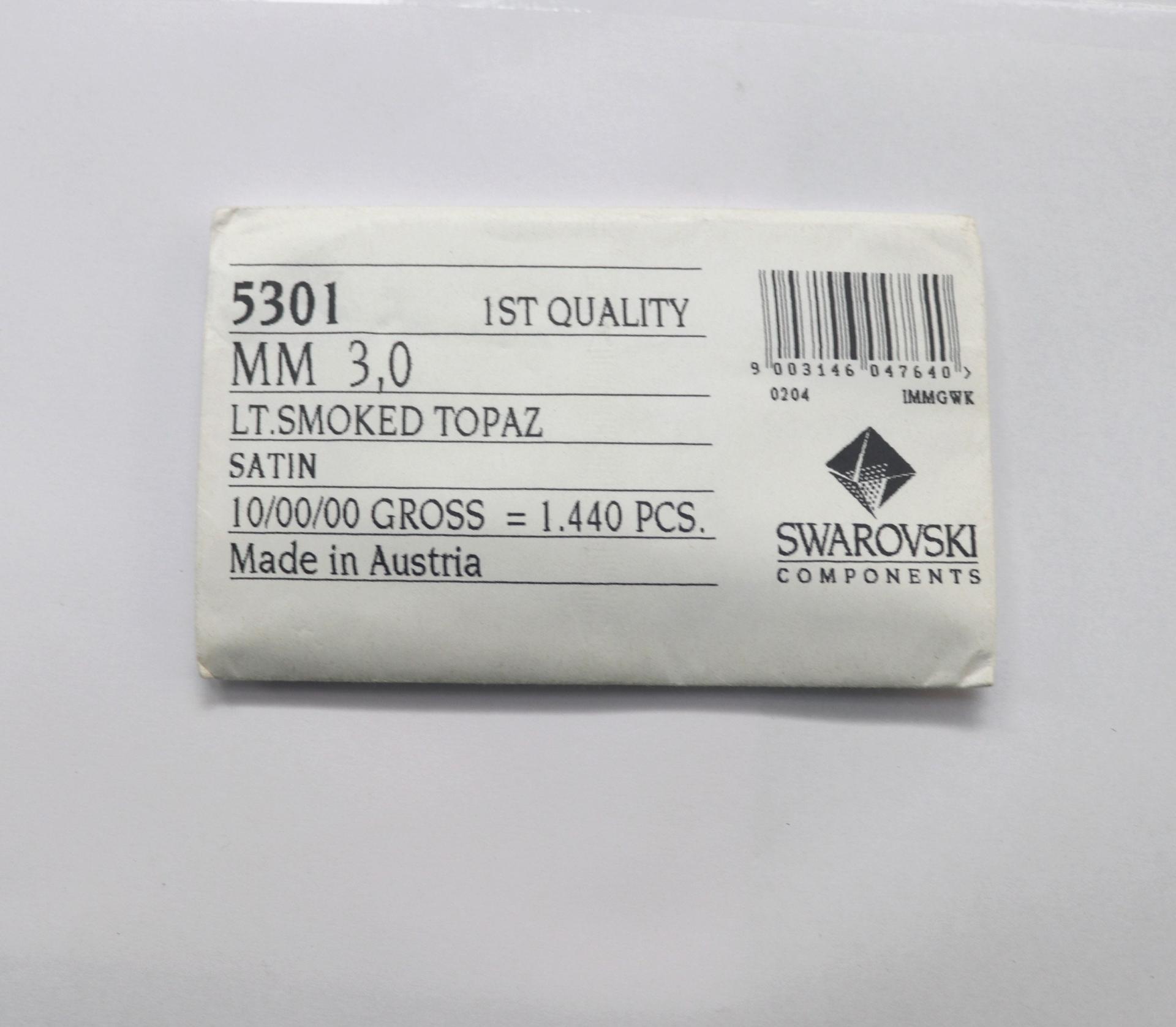 3mm Light Smoked Topaz Satin Swarovski Bicone 5301 Beads 36/72/144/432/720 Pieces Jewelry findings, embroidery materials, jewelry making