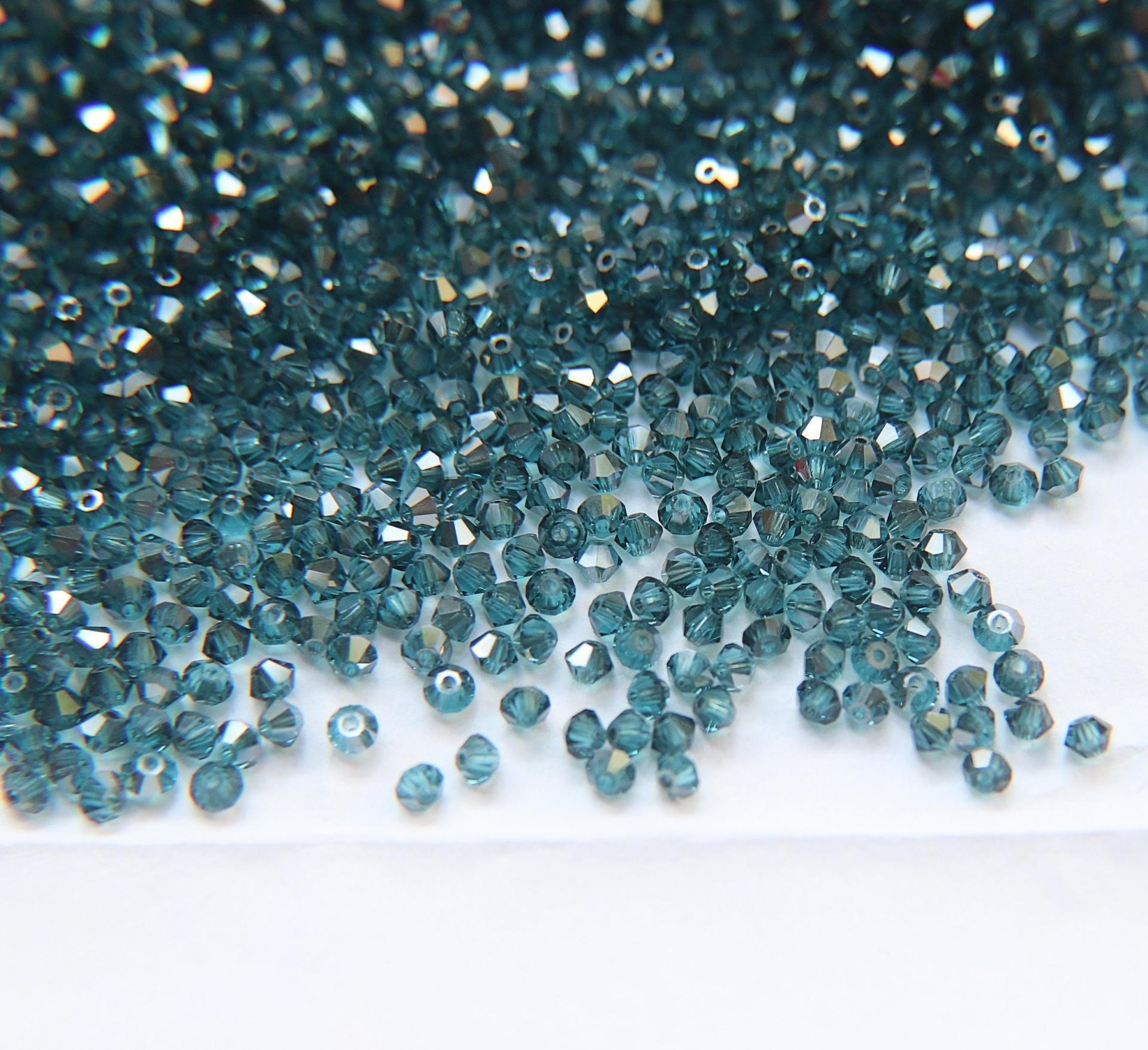 3mm Indicolite Satin Swarovski Bicone 5301 Beads 36/72/144/432/720 Pieces Jewelry findings, embroidery materials, jewelry making