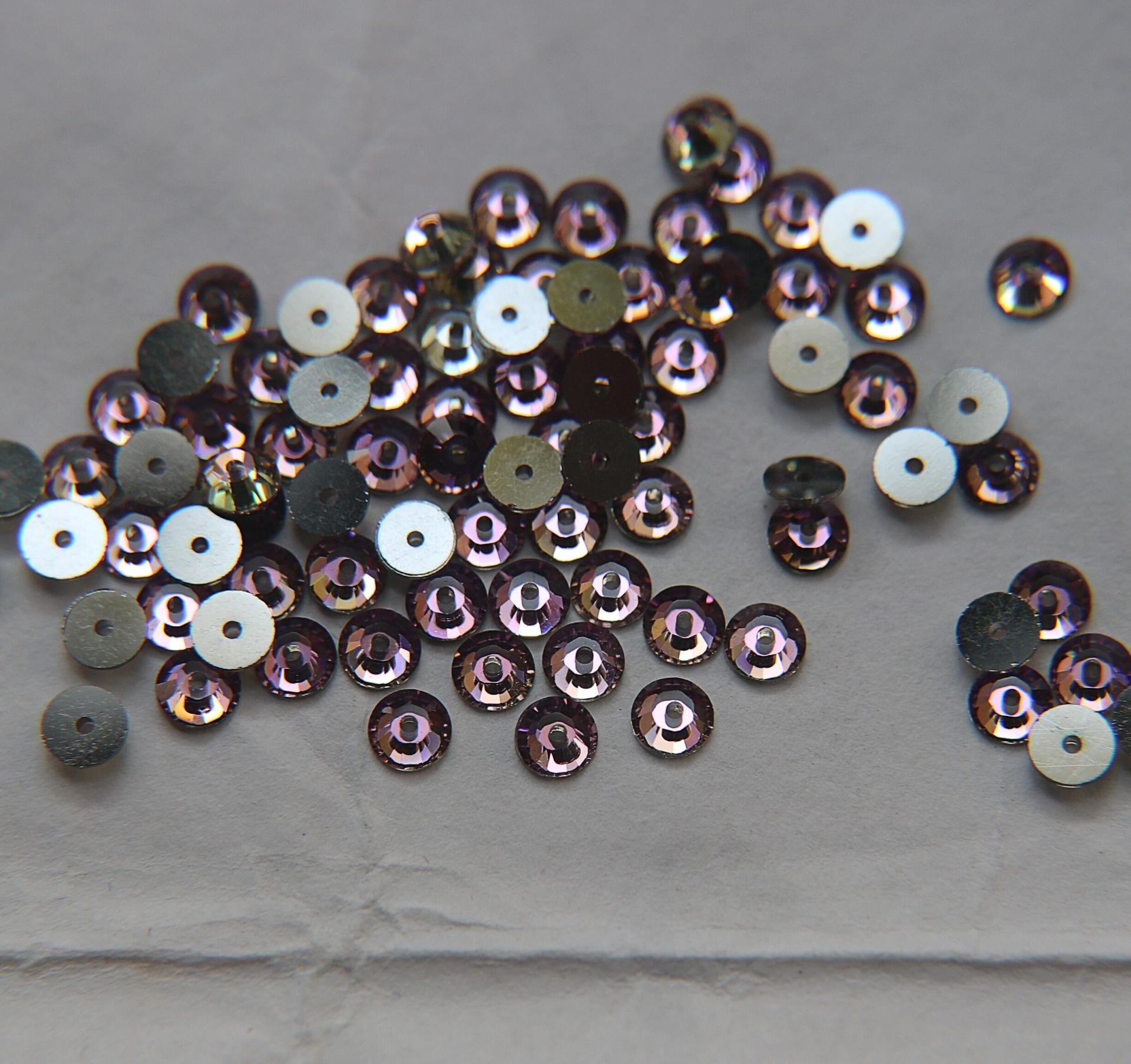 Swarovski Crystal Vitrail Light 4MM Xillion Lochrose SEW ON STONES 3128 24/72/144/720 Pieces, embroidery materials, couture materials