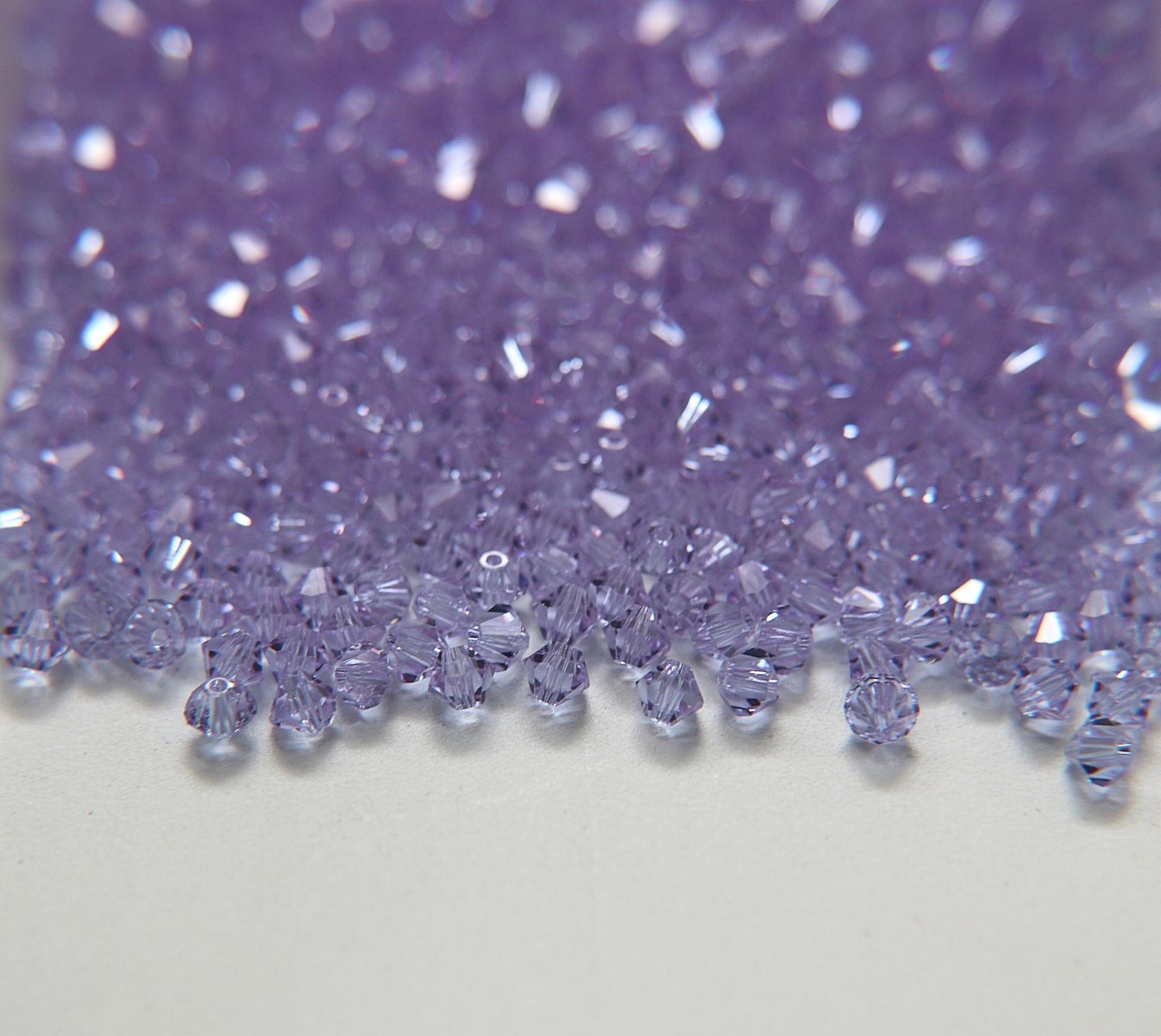 4MM Provence Lavender Swarovski Bicone Beads Cuts 36/72/144/432/720 Pieces (283) jewelry supplies, embroidery materials