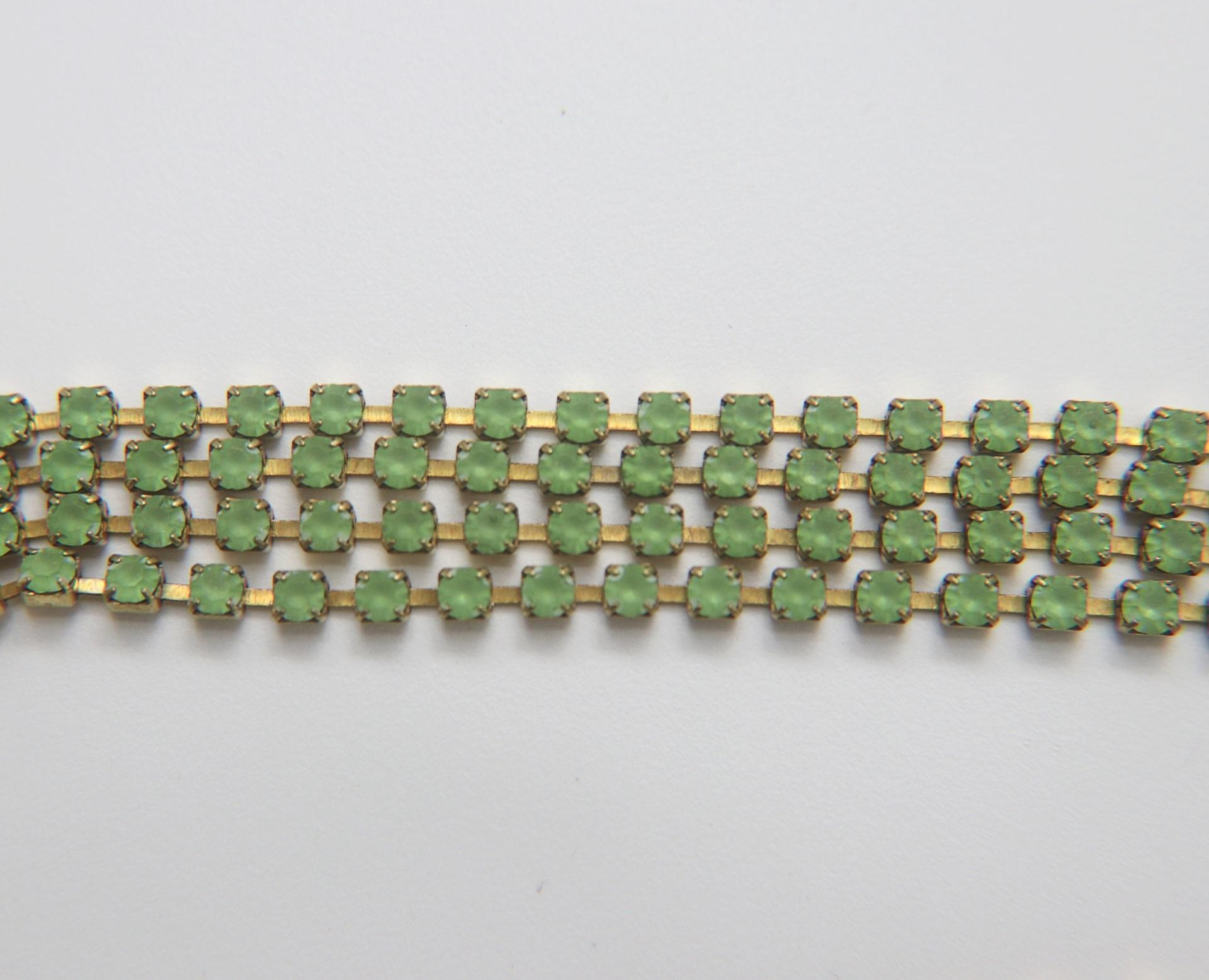 16SS Rhinestone Chain Swarovski Vintage MATT 4mm Jewelry making embroidery materials ORNAMENTS vintage findings lace
