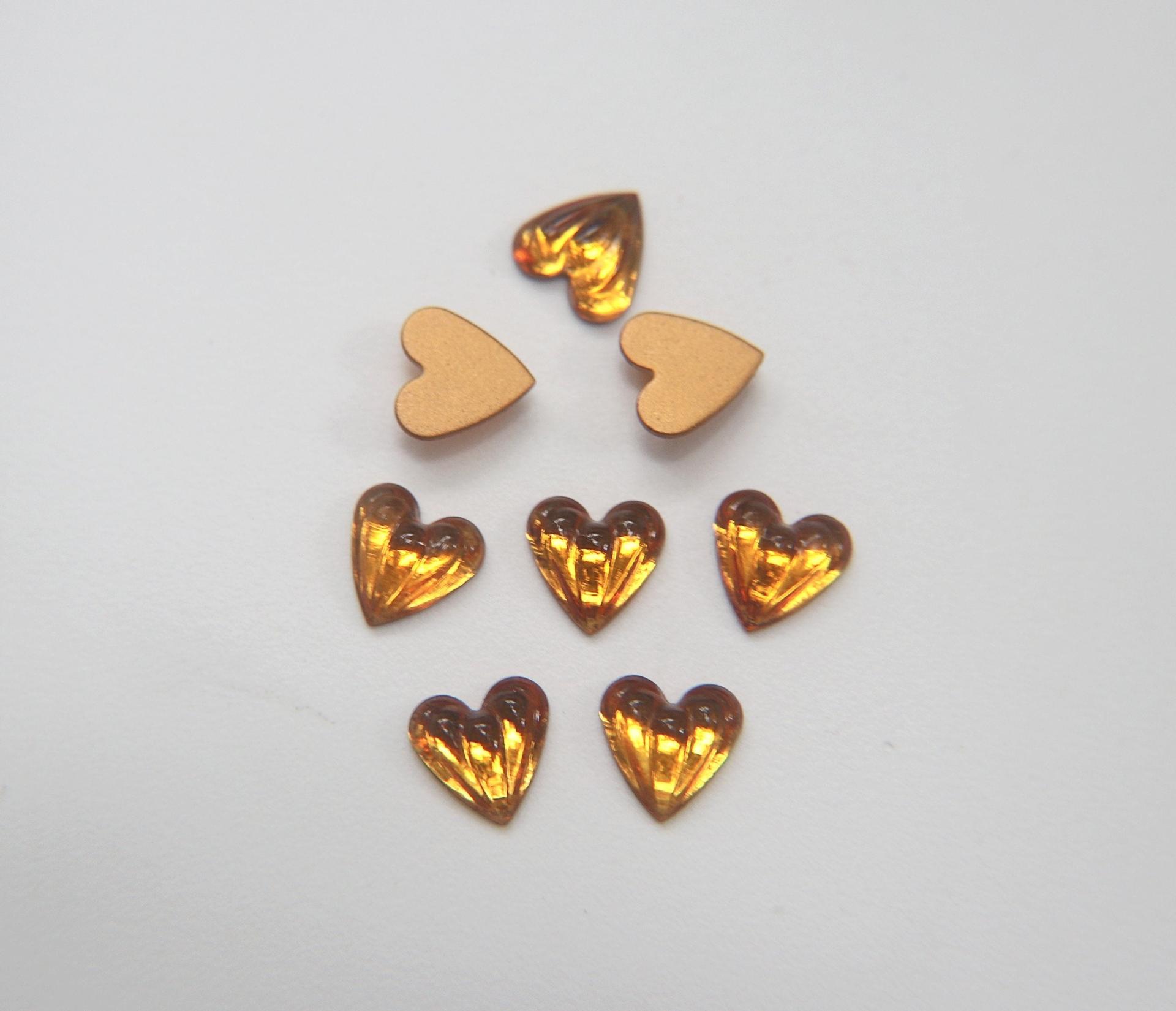 Swarovski 10 mm Article # 2893/4 Vintage Flat Back Heart Cabochon Cabs (4 colors) 2/6/12/36 pieces home decorations / jewelry making