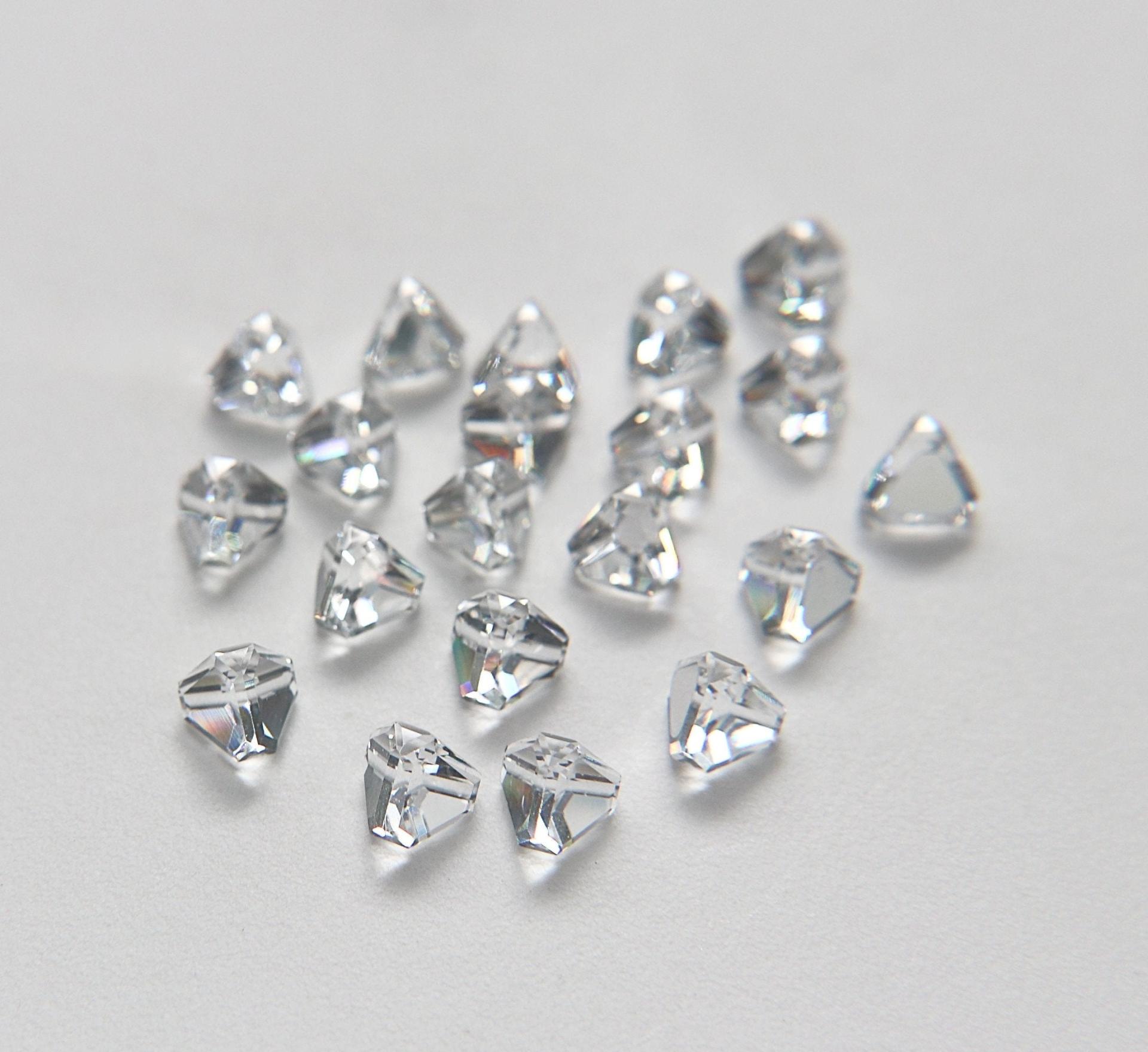 6mm Swarovski 4842 Pyramid Stone Vintage Austrian lead crystal rhinestones (7 colors) 6/12/36/72 Pieces