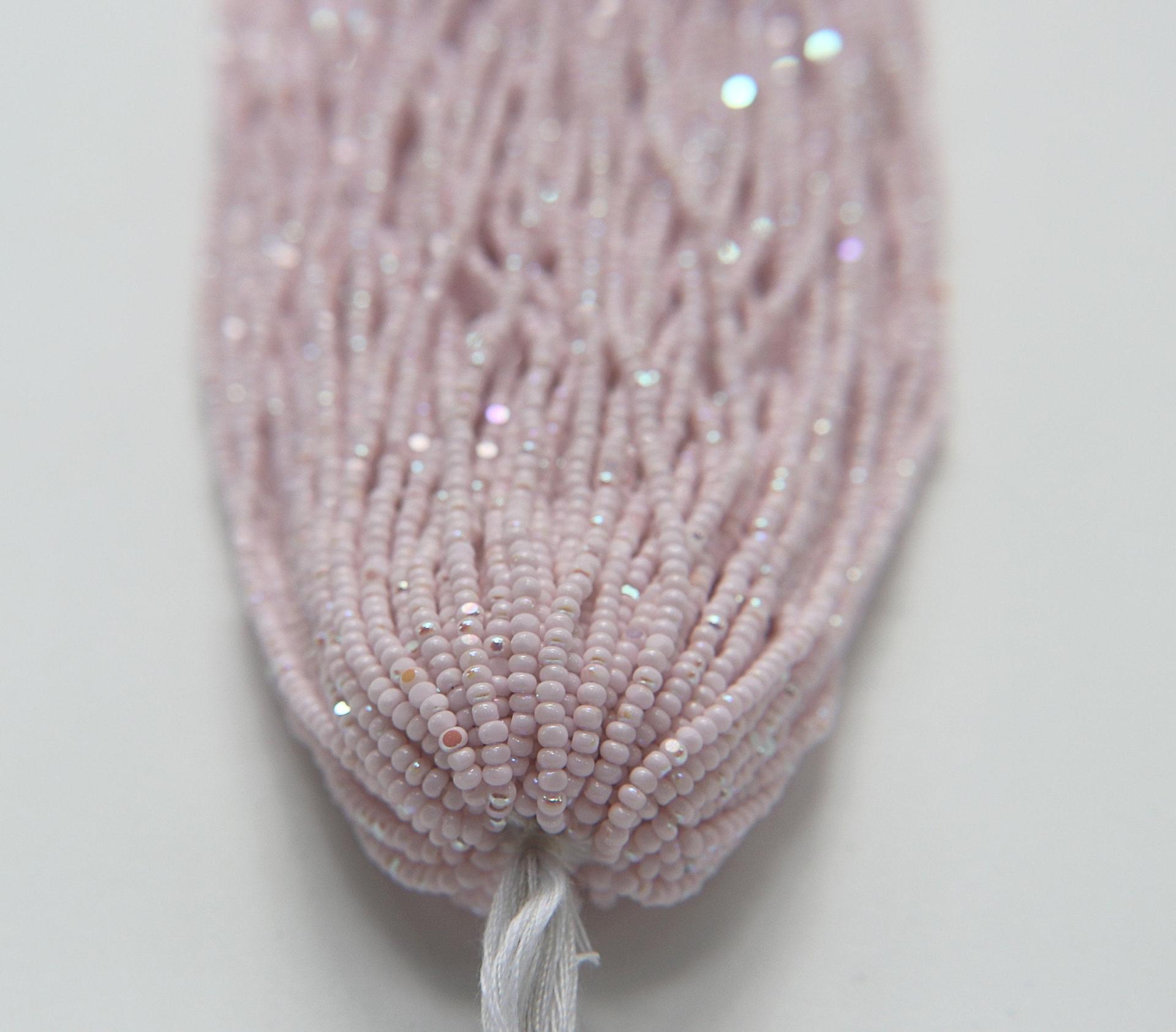 11/0 Hanks Charlotte Cut Beads Premium Patina Opaque Petal Pink Aurore Boreale 1/5/25/50/100 Hanks PREMIUM SEED BEADS, Native Supplies