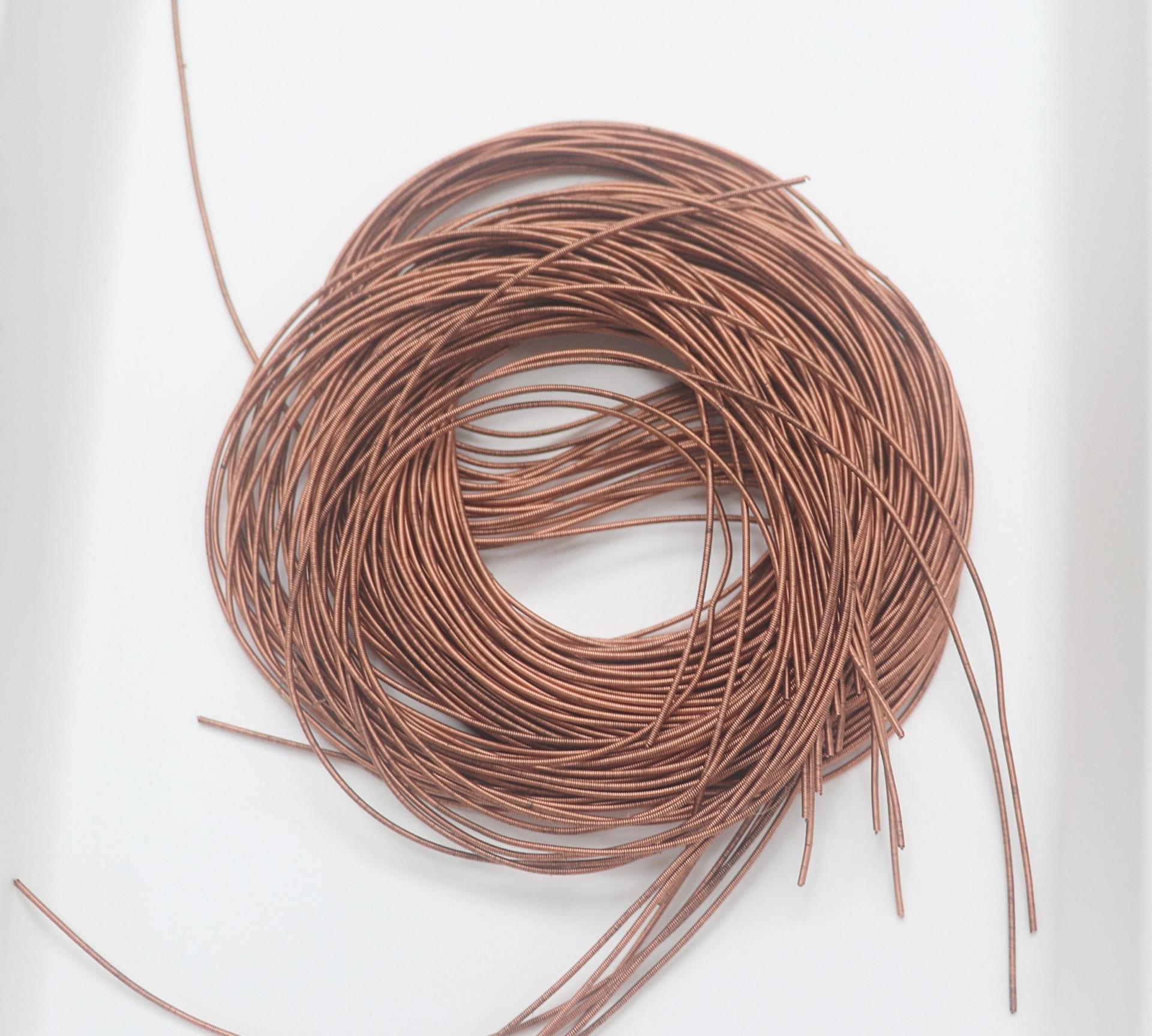 Copper Metallic French Wire, Bullion Wire, Gimp Wire 50/100/200/400 Grams embroidery threads, jewelry making