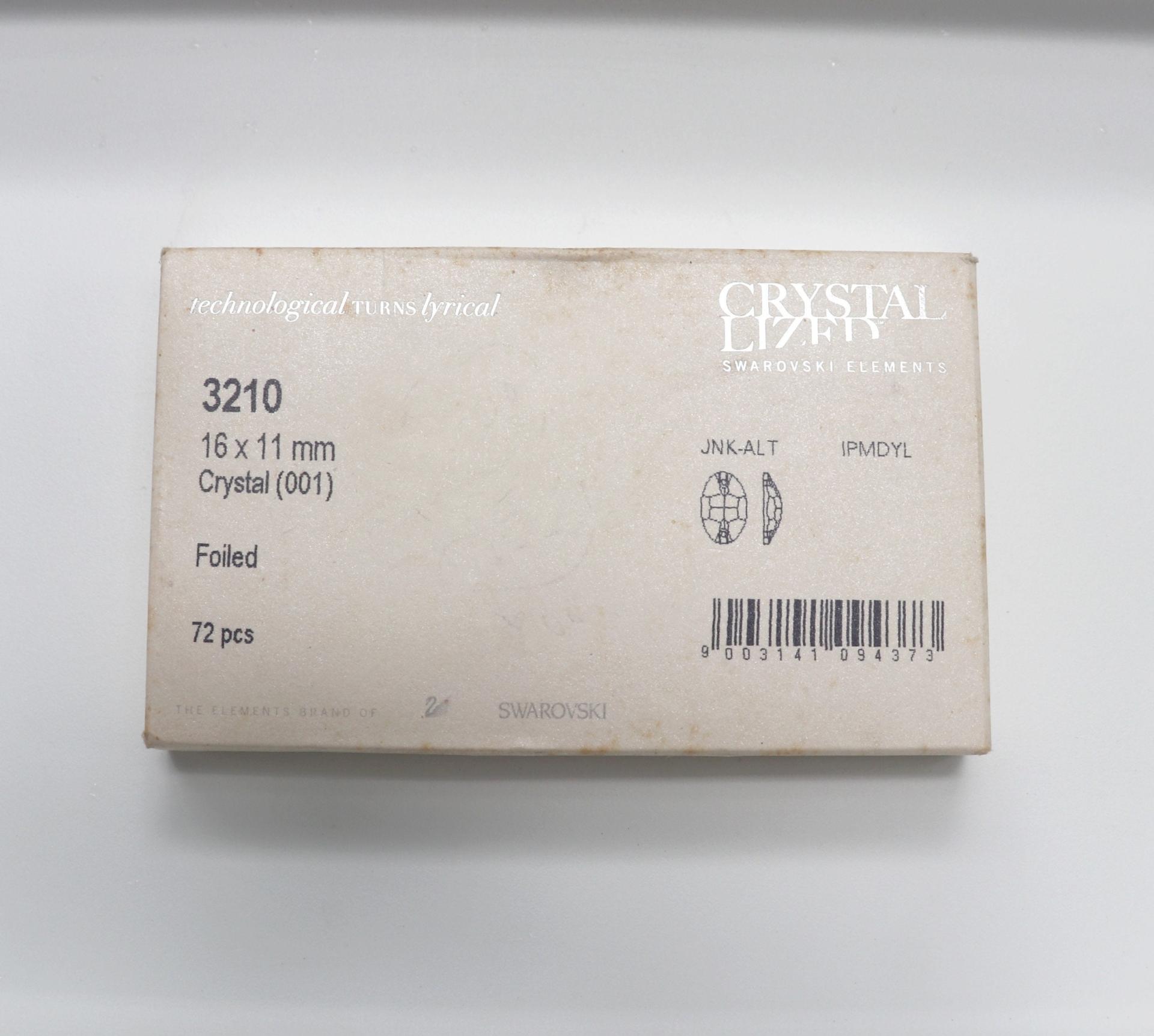 Swarovski 3210 Oval Sew-On 16X11 mm Crystal Sew Bead, embroidery, jewelry parts 2/6/12/24/72 pieces bridal decorations, embroidery material