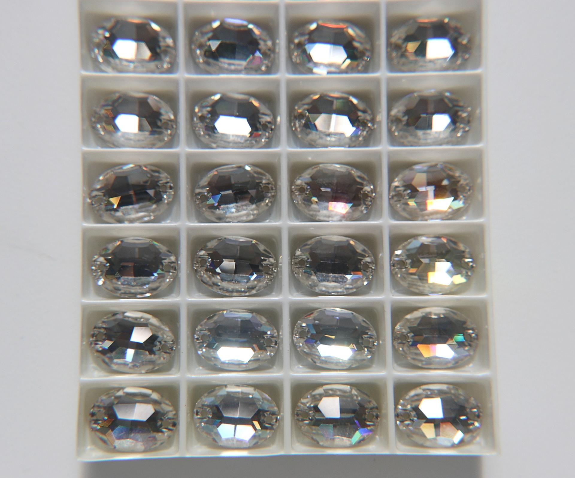 Swarovski 3210 Oval Sew-On 16X11 mm Crystal Sew Bead, embroidery, jewelry parts 2/6/12/24/72 pieces bridal decorations, embroidery material