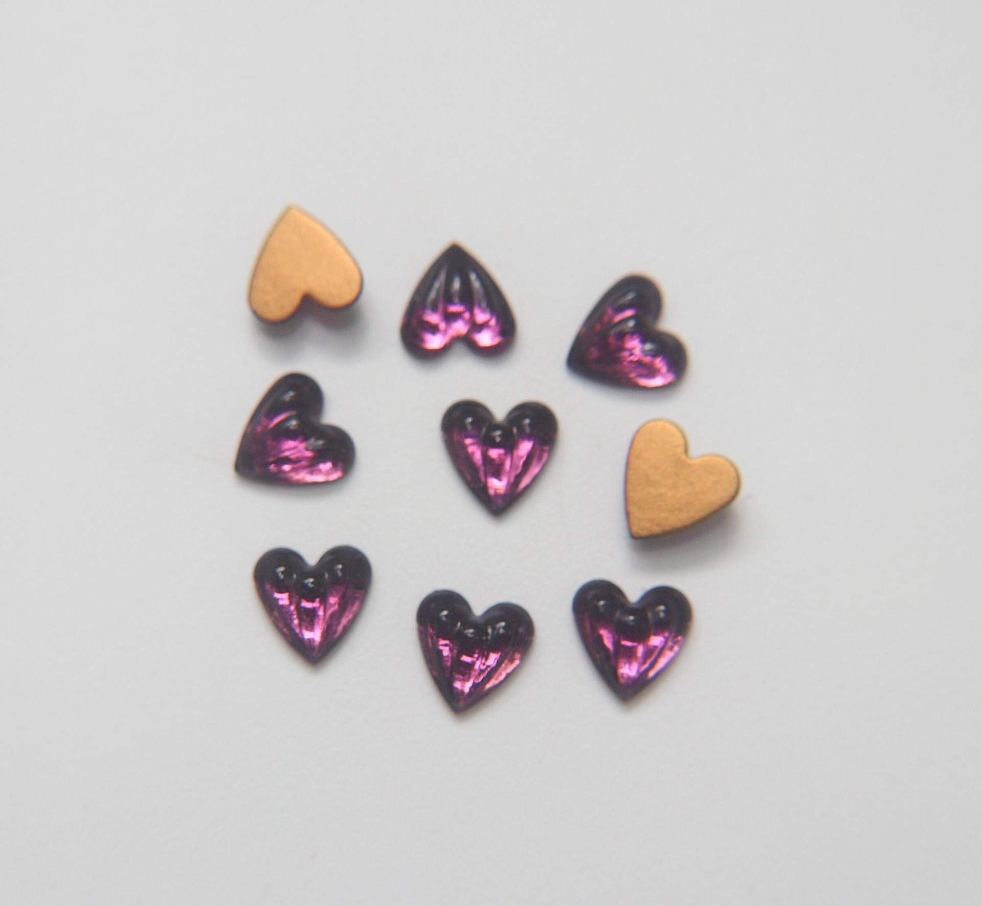 Swarovski 10 mm Article # 2893/4 Vintage Flat Back Heart Cabochon Cabs (4 colors) 2/6/12/36 pieces home decorations / jewelry making