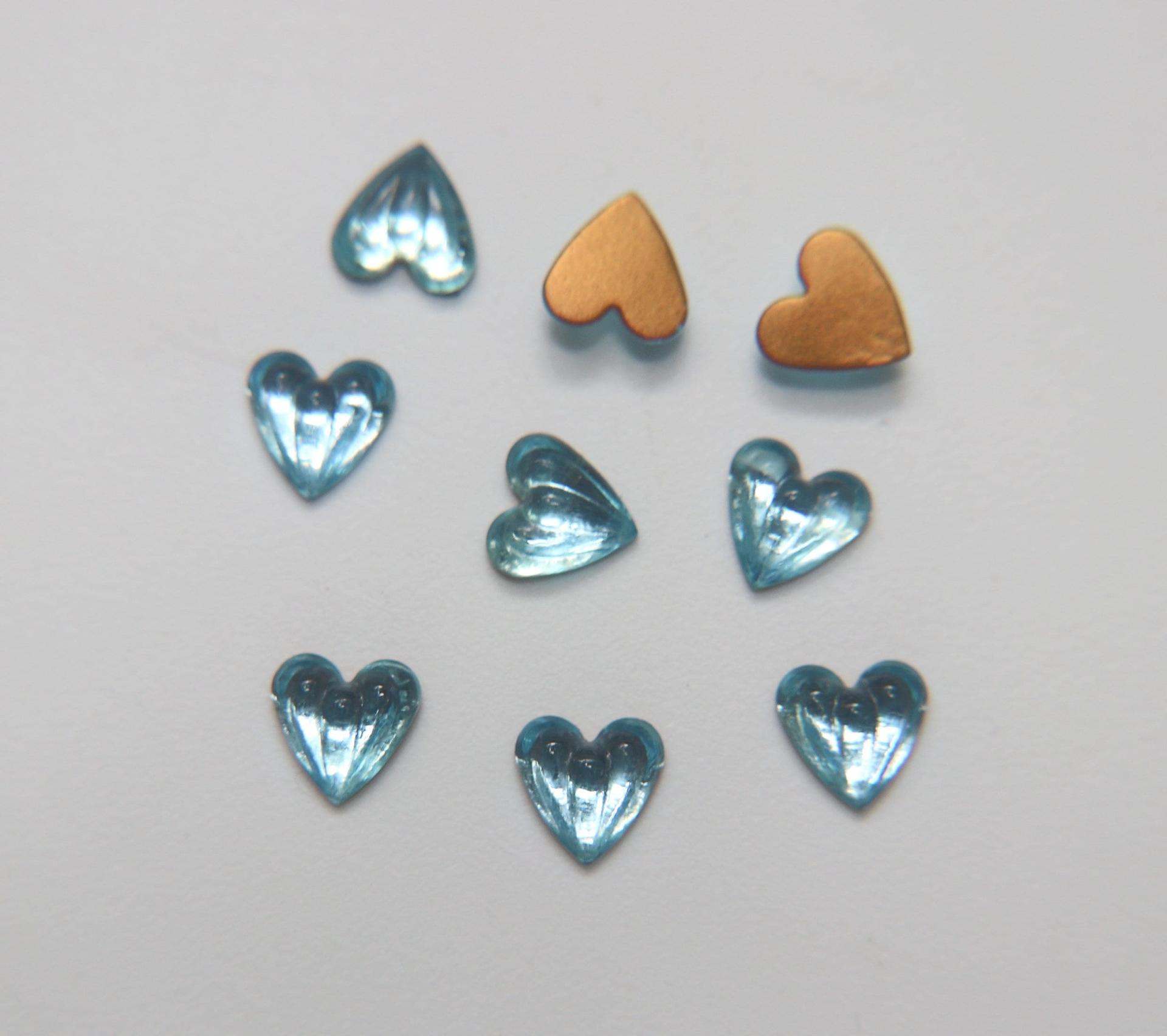Swarovski 10 mm Article # 2893/4 Vintage Flat Back Heart Cabochon Cabs (4 colors) 2/6/12/36 pieces home decorations / jewelry making