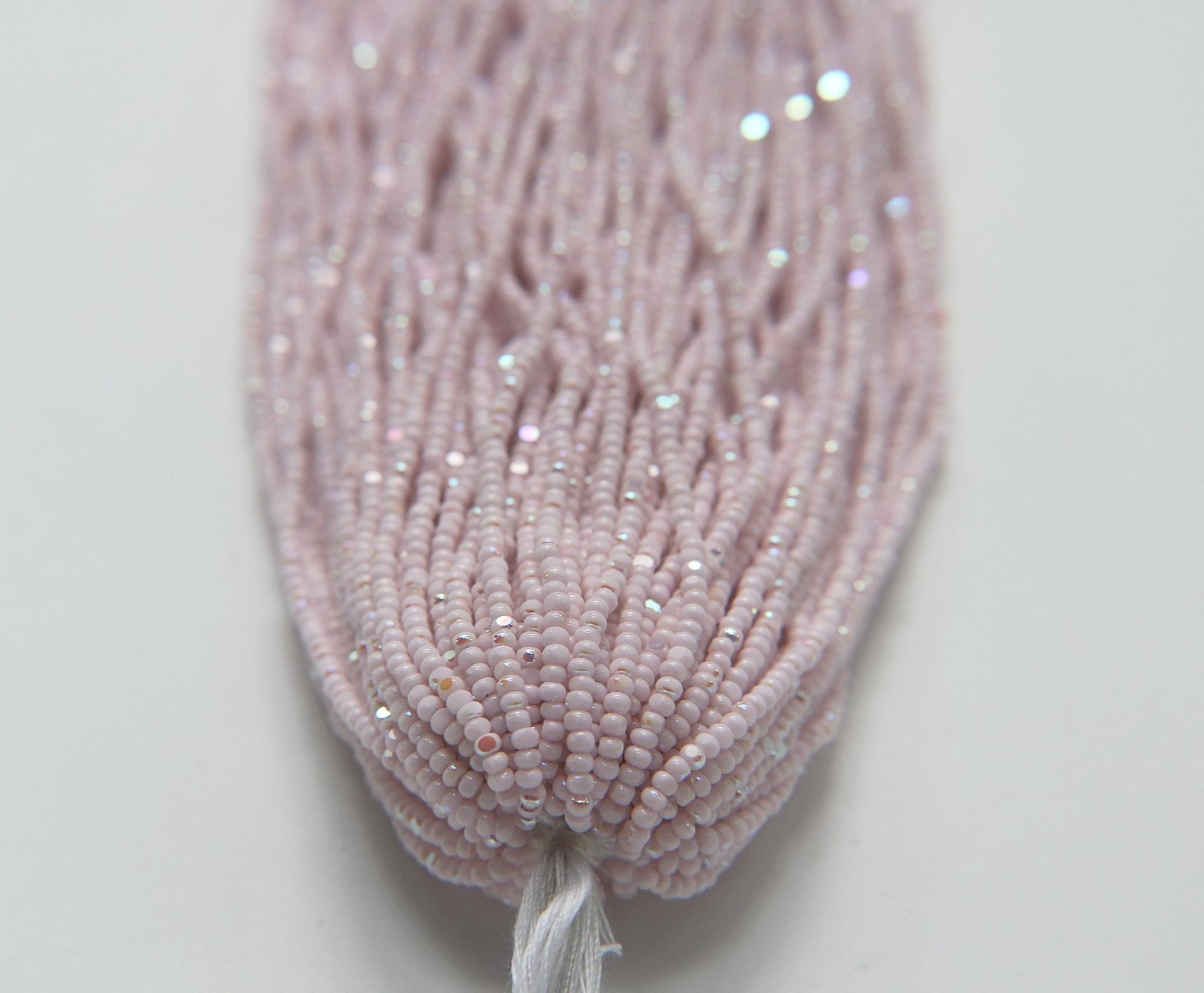 11/0 Hanks Charlotte Cut Beads Premium Patina Opaque Petal Pink Aurore Boreale 1/5/25/50/100 Hanks PREMIUM SEED BEADS, Native Supplies