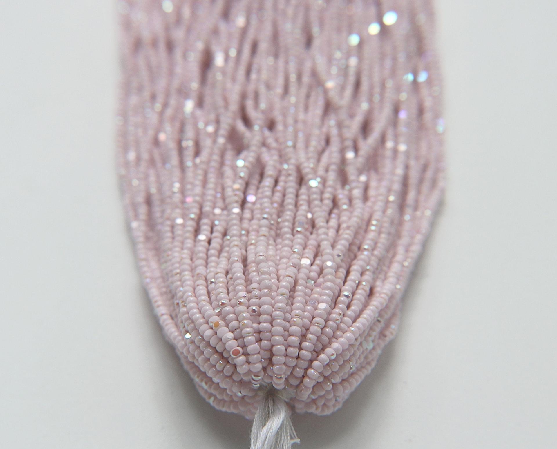 11/0 Hanks Charlotte Cut Beads Premium Patina Opaque Petal Pink Aurore Boreale 1/5/25/50/100 Hanks PREMIUM SEED BEADS, Native Supplies