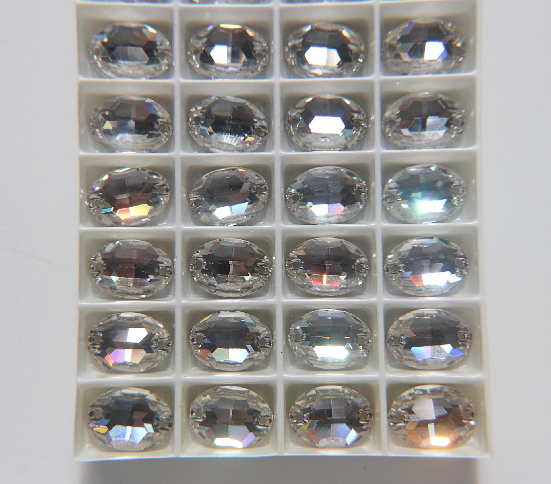 Swarovski 3210 Oval Sew-On 16X11 mm Crystal Sew Bead, embroidery, jewelry parts 2/6/12/24/72 pieces bridal decorations, embroidery material