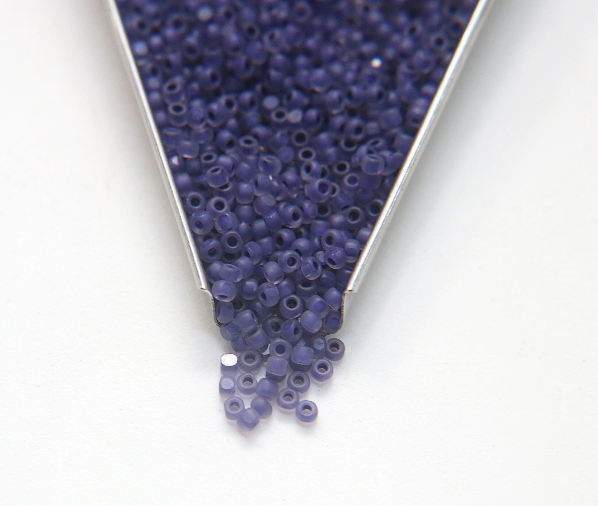 8/0 Charlotte Cut Beads MATT Neon Linings Grams frosted glass beads jewelry supply native beads embroidery supply