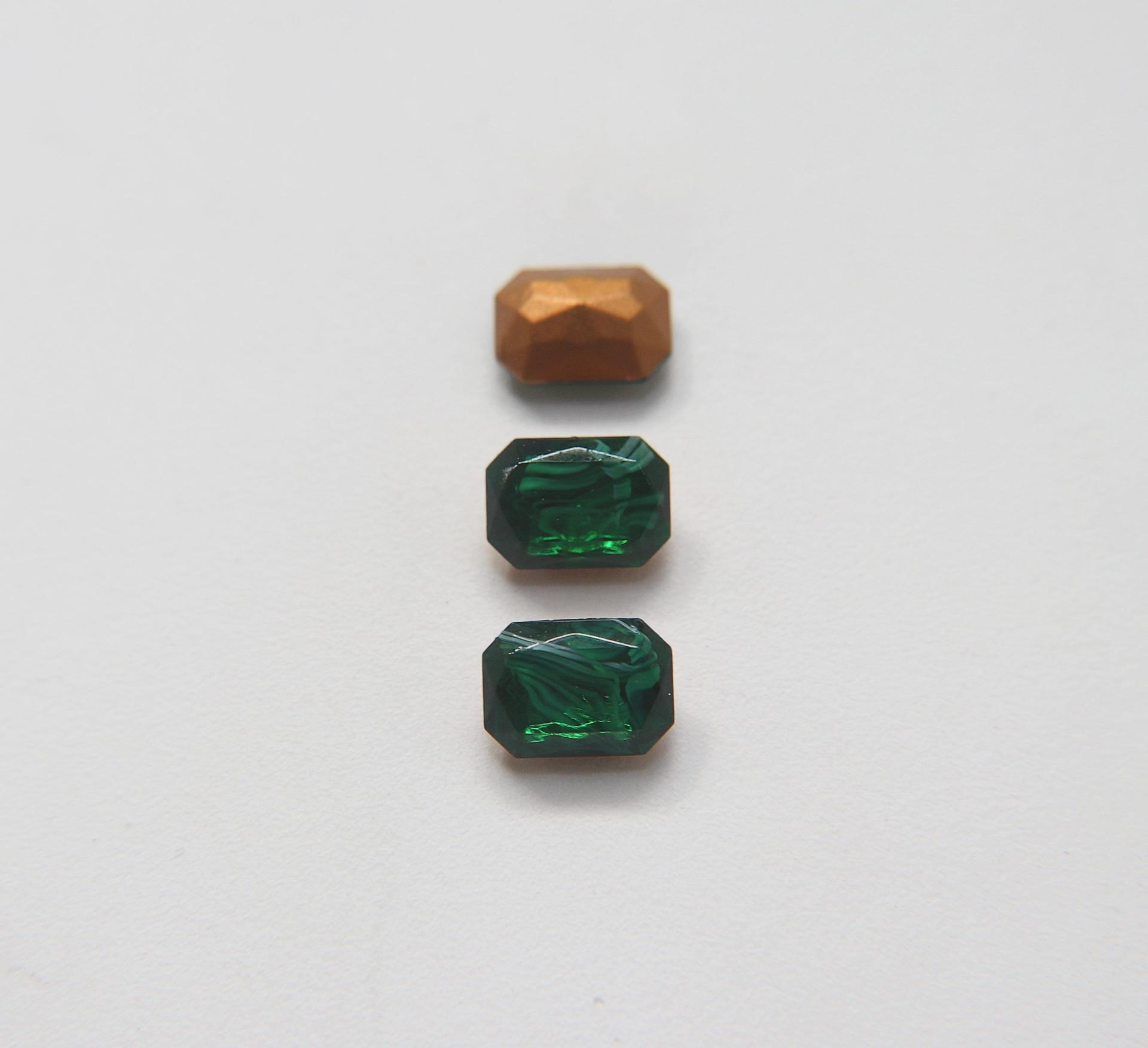 Vintage Swarovski 14x10 mm Octagon rare Fancy Stone gemstones jewlery making color zirconium
