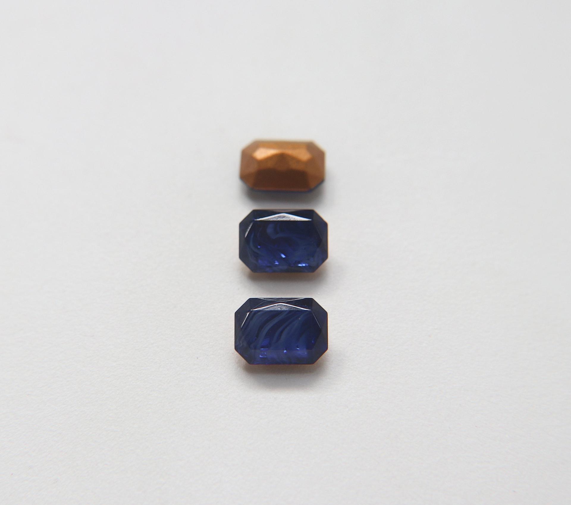 Vintage Swarovski 14x10 mm Octagon rare Fancy Stone gemstones jewlery making color zirconium