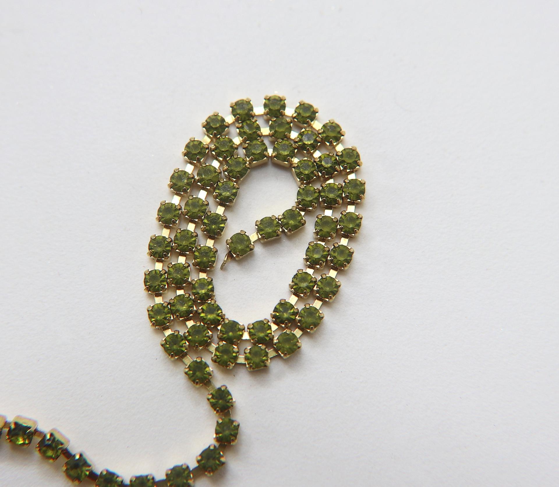 12SS MATT Rhinestone Chain Swarovski vintage 3mm vintage findings strass chains PREMIUM supplies wedding decorations laces