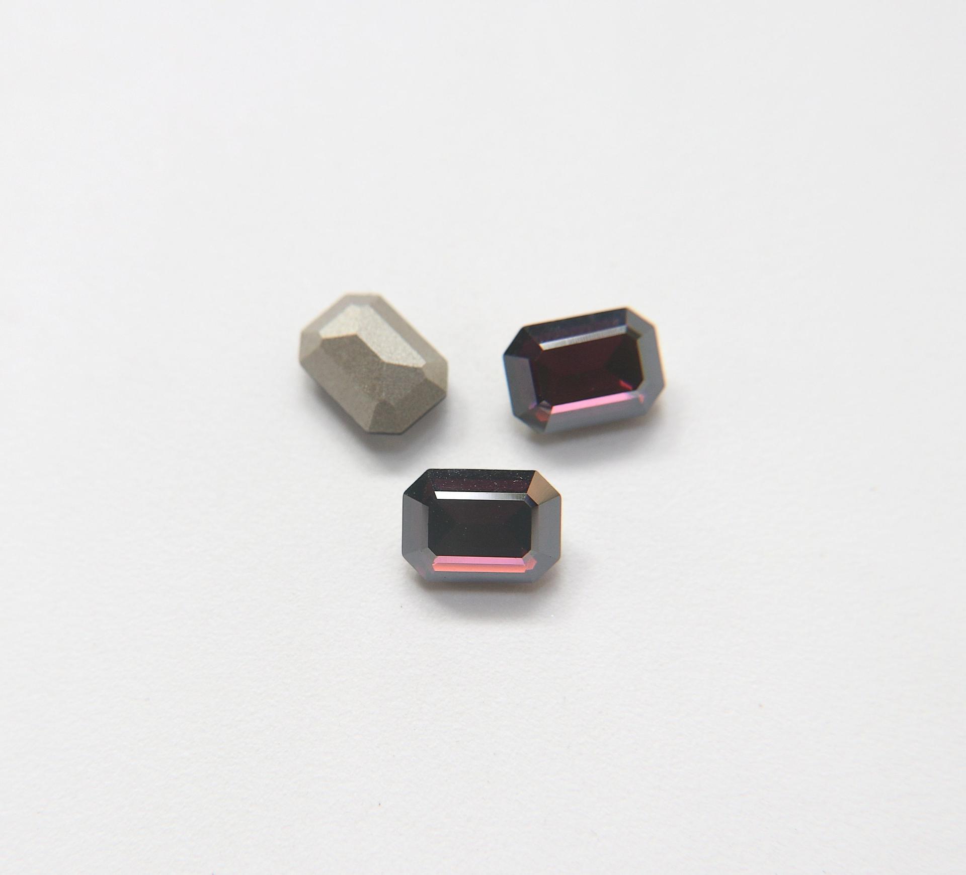 Vintage Swarovski 14x10 mm Octagon rare Fancy Stone gemstones jewlery making color zirconium