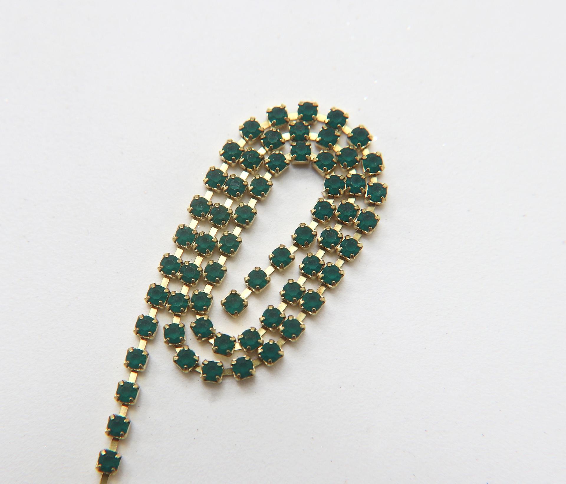 12SS MATT Rhinestone Chain Swarovski vintage 3mm vintage findings strass chains PREMIUM supplies wedding decorations laces