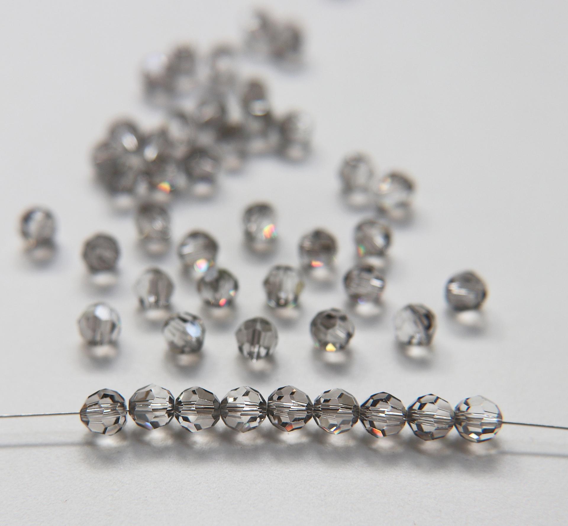 6mm Swarovski Elements Article 5000 Crystal Satin Faceted Round Beads jewelry making ornament