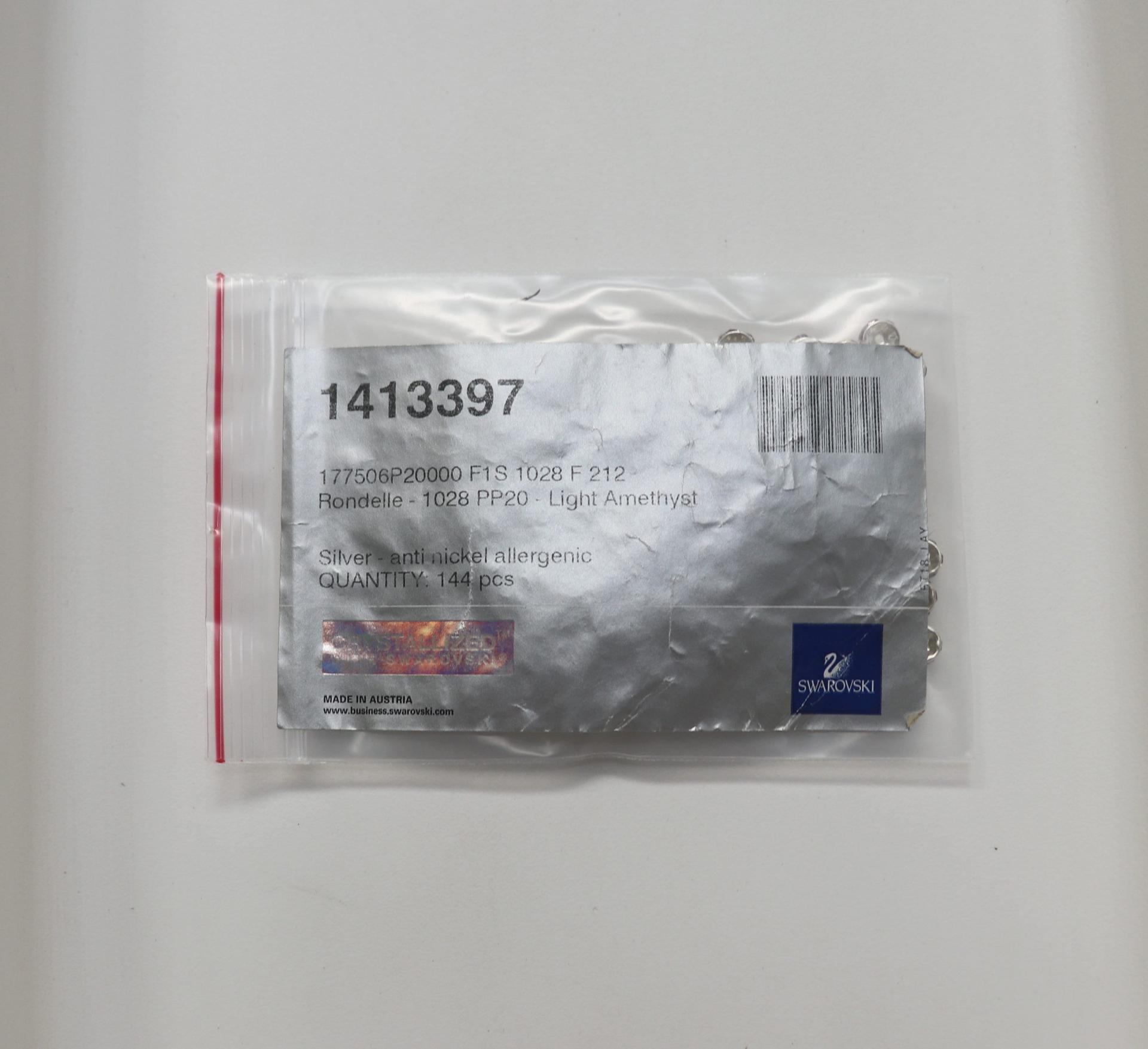 Swarovski Spacer Rondelle 177506 6mm Metal findings vintage components jewelry making craft supplies decorations