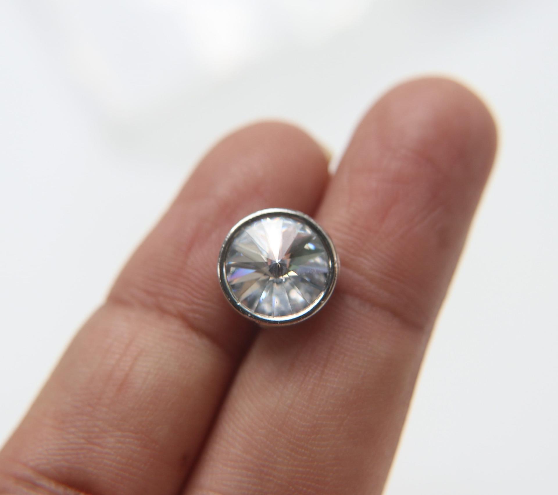 12mm Rare Swarovski Crystaletts Bezel Buttons Swarovski Crystal vintage articles