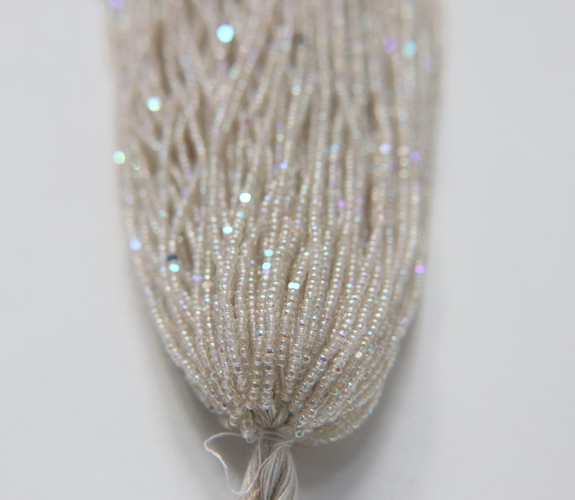11/0 Hanks Charlotte Cut Beads Patina Crystal Luster Aurore Boreale Hanks PREMIUM SEED BEADS Native Supplies