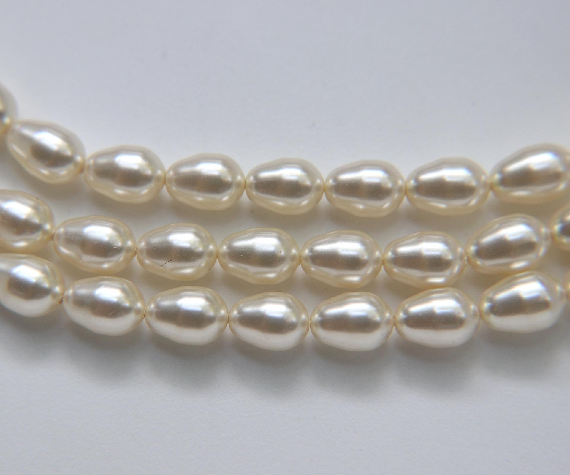 Swarovski® pear-shaped Crystal White pearl beads 5821 Teardrop pearl - 11x8mm swarovski crystal beads swarovski pearls WHOLESALE PRICES