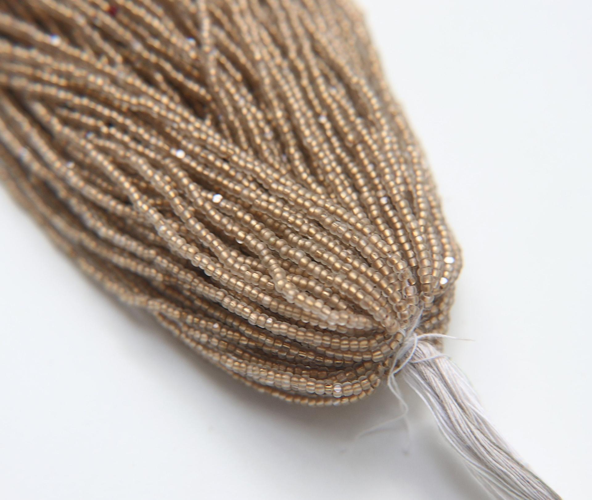 11/0 Hanks Charlotte Cut Beads Crystal Matt Bronze Lined PREMIUM SEED BEADS Native Supplies