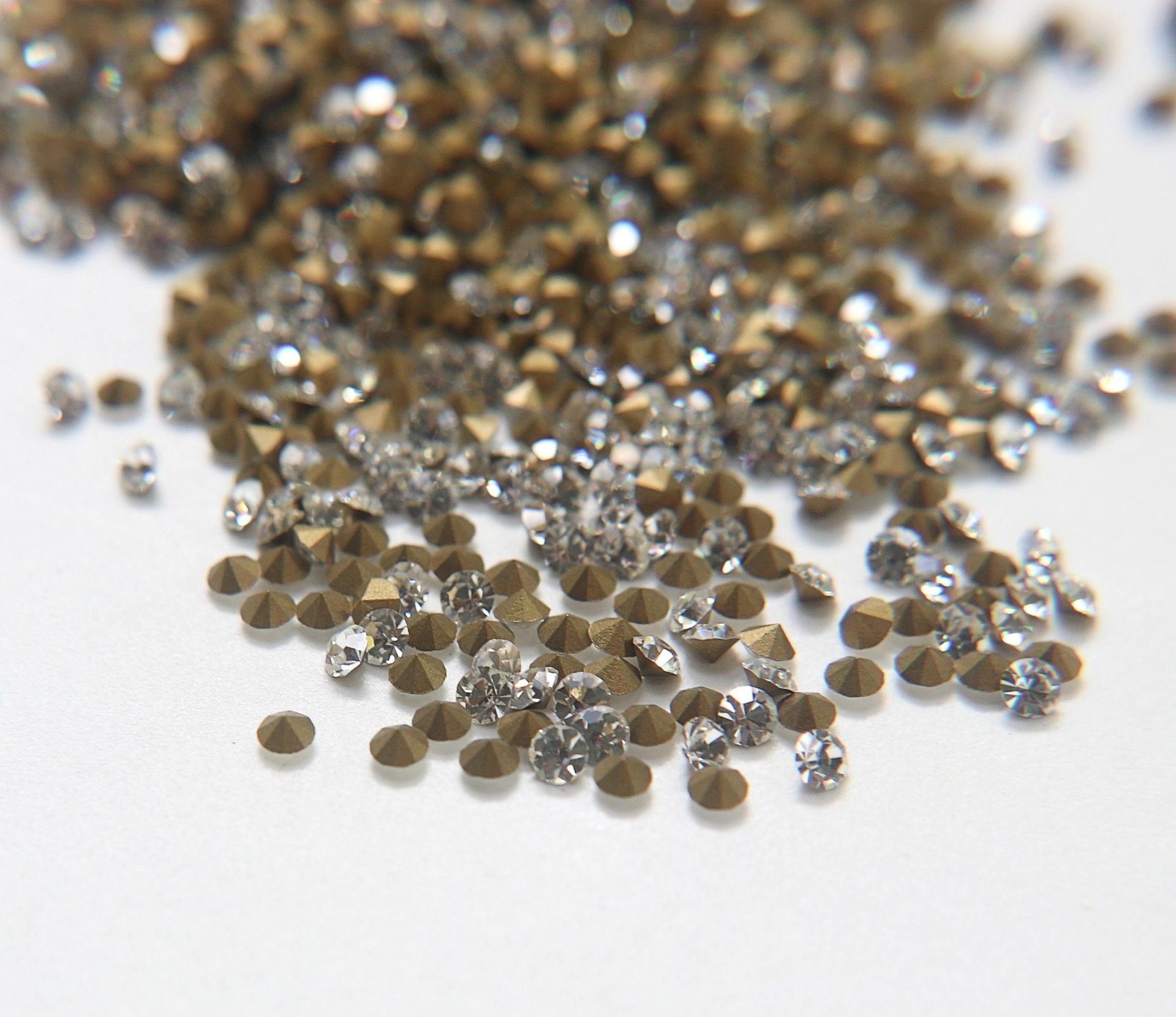 Swarovski Crystal 14ss/15ss Crystal Vintage Chatons Vintage Swarovski zirconium Crystal Clay Jewelry Repair