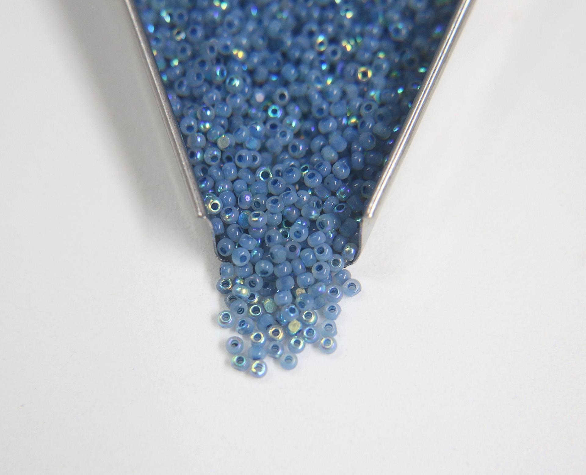 11/0 Charlotte true Cut Beads Patina Opal Neon Electric Blue Aurore Boreale loose beads embroidery materials making jewelry native supply