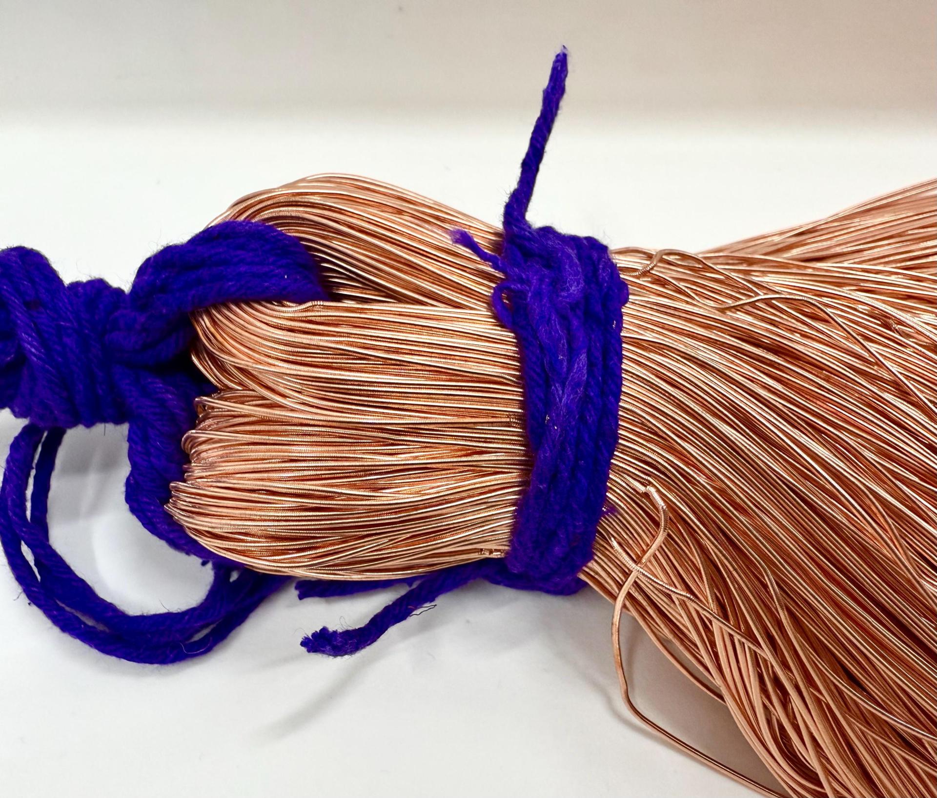Copper Metallic French Wire, Bullion Wire, Gimp Wire for embroidery craft