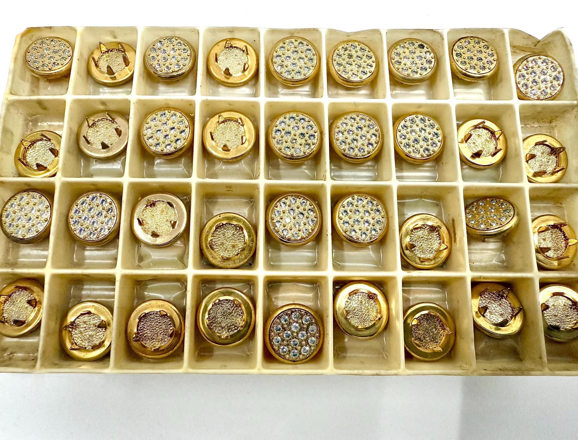12MM Swarovski Pave Crystal Jeans Button 178011 Swarovski Crystal vintage articles jacket buttons