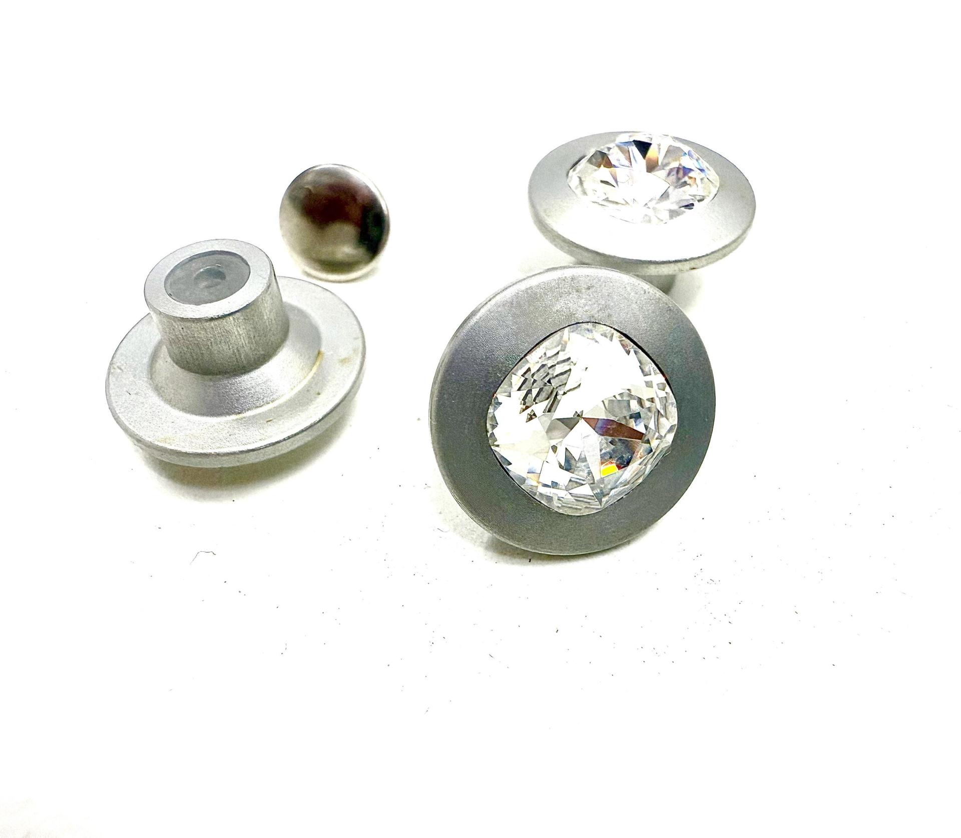 17mm Designer edition Swarovski Jeans Buttons Swarovski Crystal vintage articles