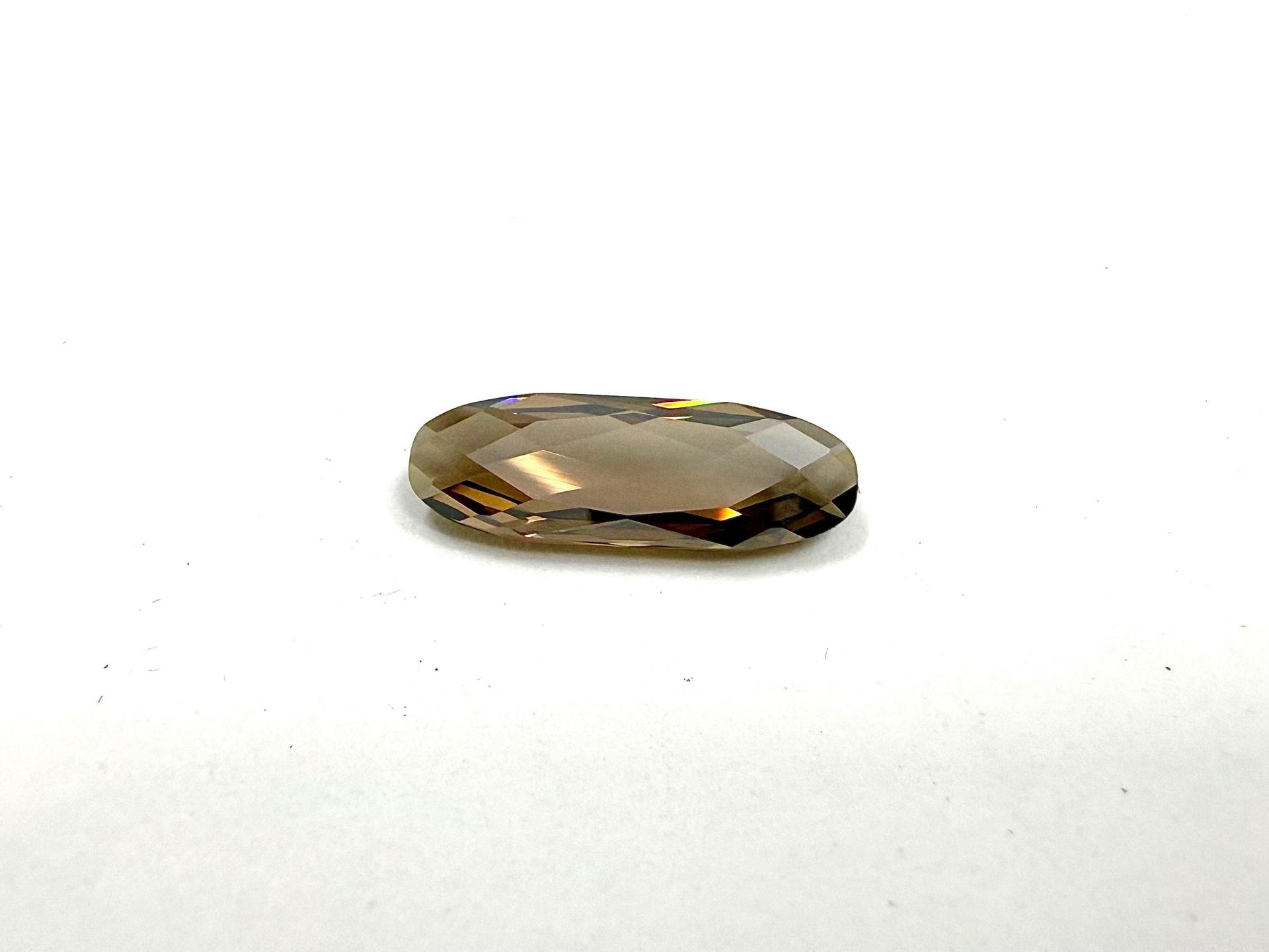 Vintage Swarovski 4161 Long Classical Oval 21x7mm Light Colorado Topaz Satin unfoiled (2 Pieces) gemstones, jewlery making, color zirconium