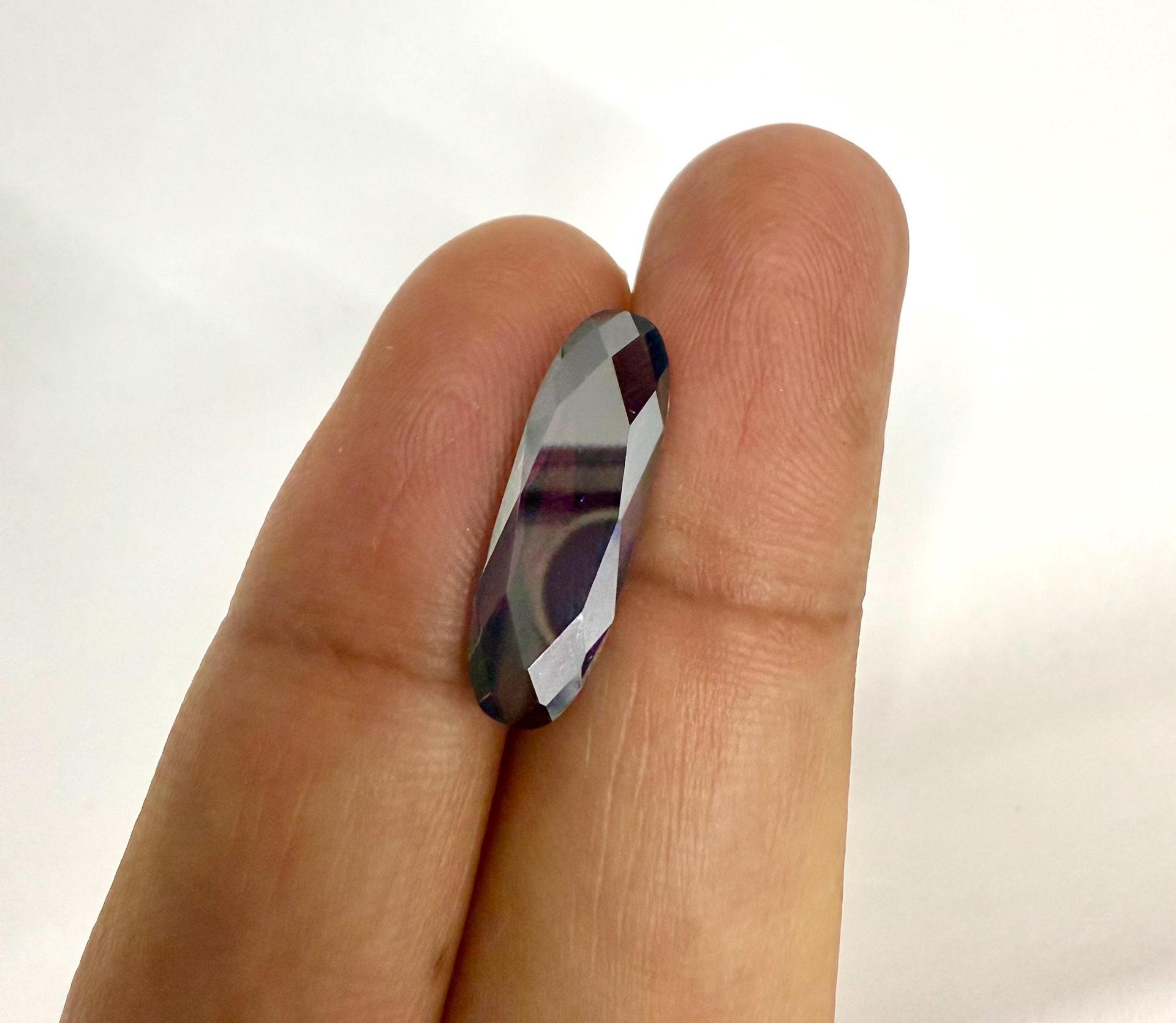 Vintage Swarovski 4161 Long Classical Oval 21x7mm Amethyst Satin foiled (2 Pieces) gemstones, jewlery making, color zirconium