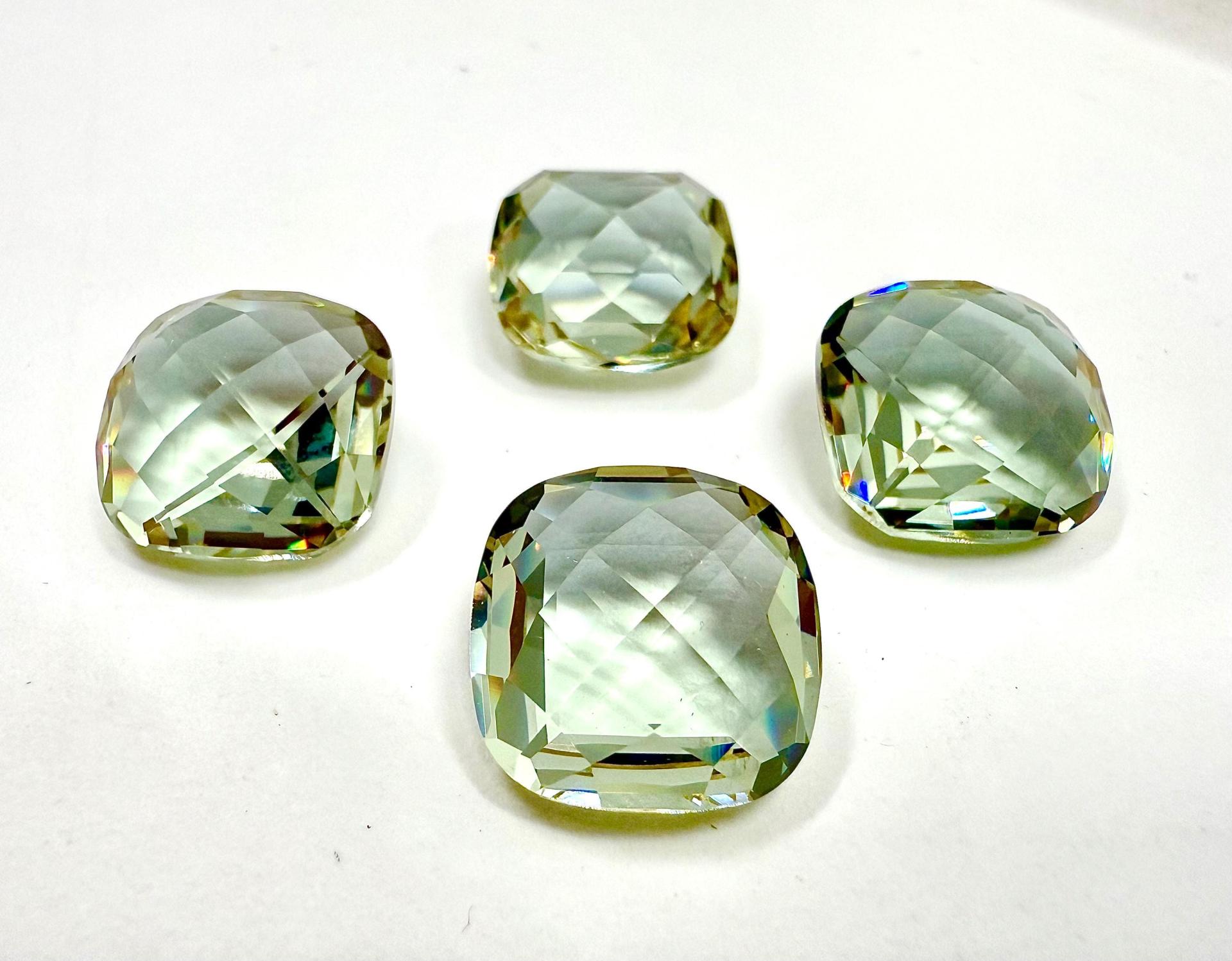 Vintage Swarovski 16mm Cushion Cut in Cantaloupe 4461 Premier Crystal 2 Pieces fancy stones jewelry making craft supply
