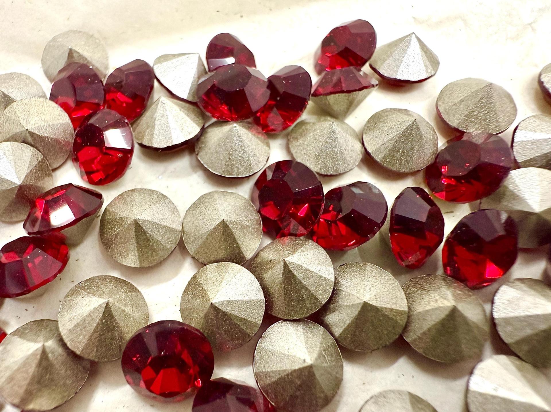 Swarovski 1028 35ss Chaton Round Siam Premier Crystal Rhinestones gemstones