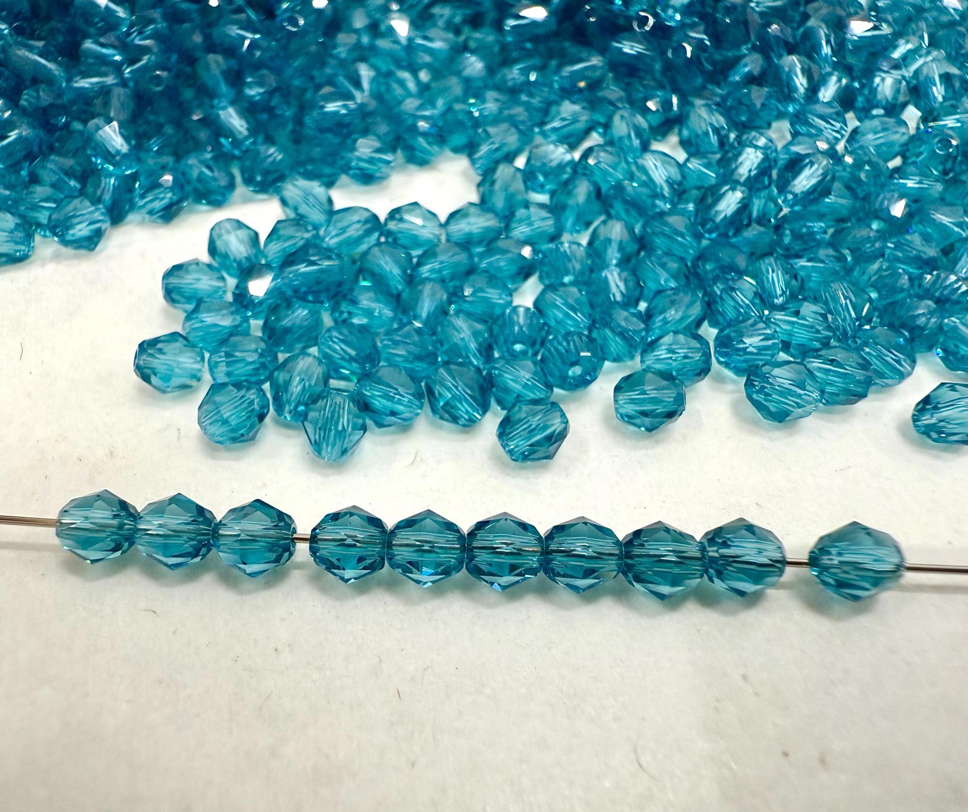 4mm Swarovski INDICOLITE Beads 5025 Faceted Oval Bead Jewelry making beads