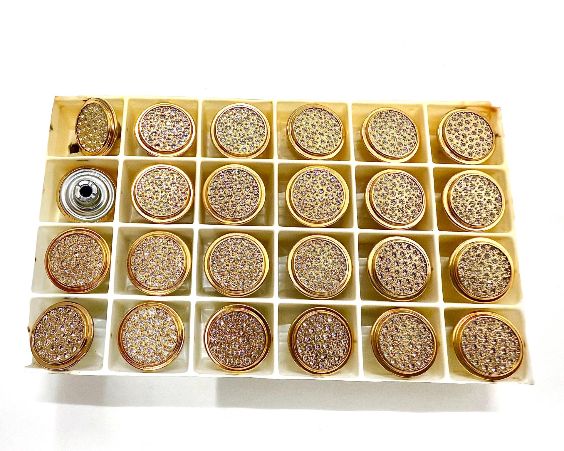 17MM Swarovski Pave Crystal Jeans Button 1790/104 R86 Swarovski Crystal vintage articles jacket buttons