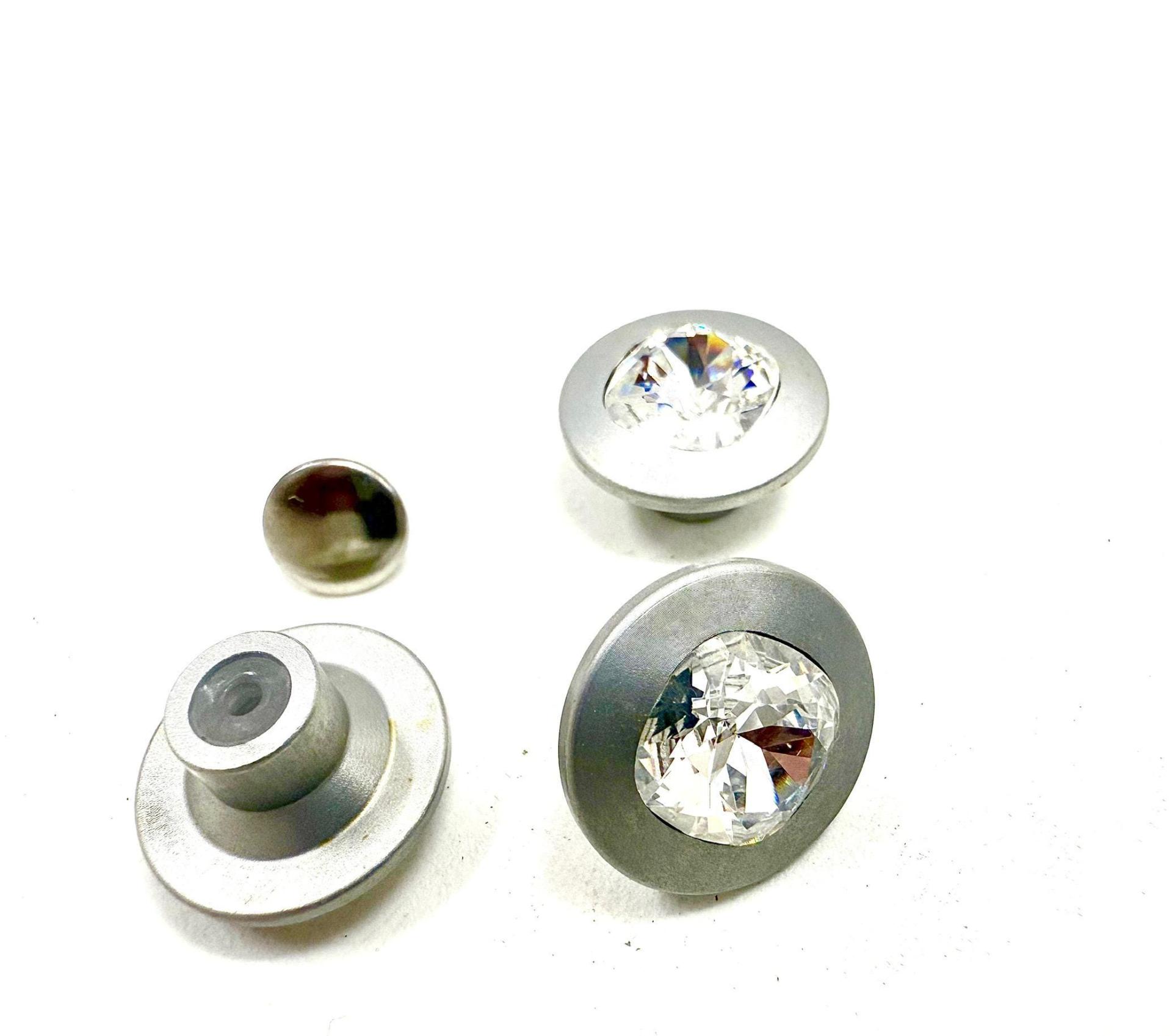 17mm Designer edition Swarovski Jeans Buttons Swarovski Crystal vintage articles