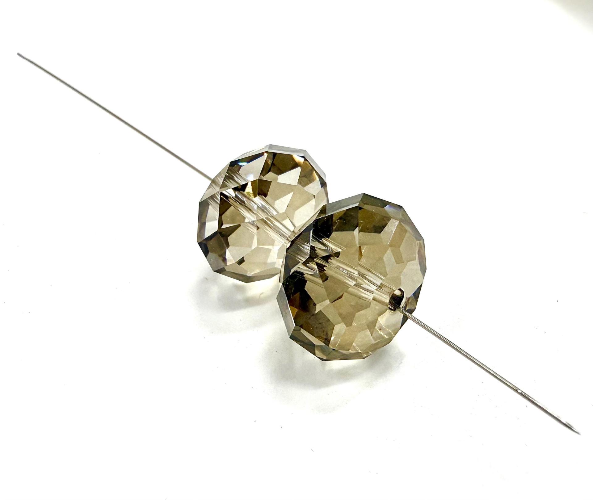 Swarovski 5040 Briolette Crystal Golden Teak Crystal Bead 18mm PREMIUM MATERIALS