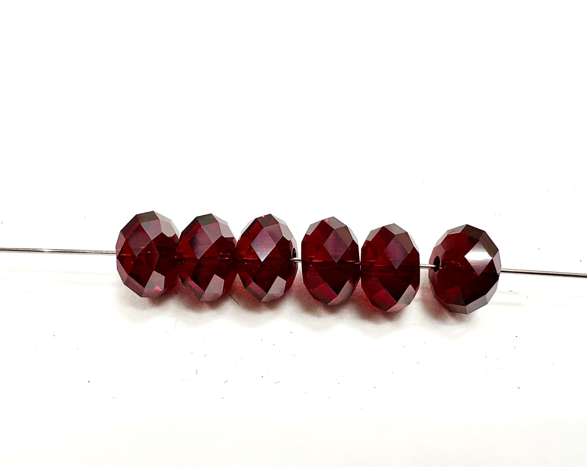 Swarovski 5040 Briolette Siam Satin Crystal Bead 8mm PREMIUM MATERIALS