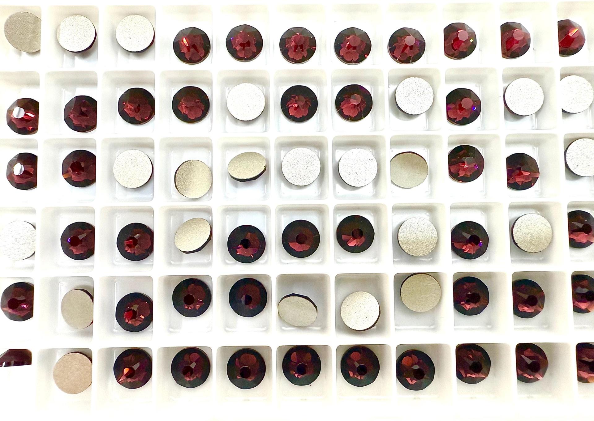 Swarovski 2088 XIRIUS 34ss Flatbacks No-Hotfix Burgundy Rhinestones Nail Art 7mm ss34 Made in Austria