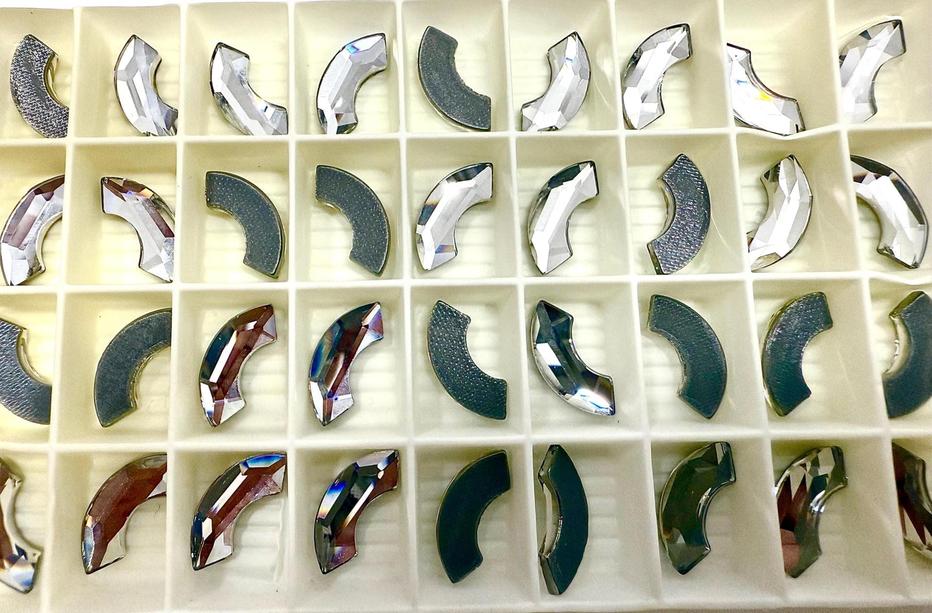 17mm SWAROVSKI 2037 Eclipse Flat Back hotfix crystal decoration clothing embellishment jackets jeans