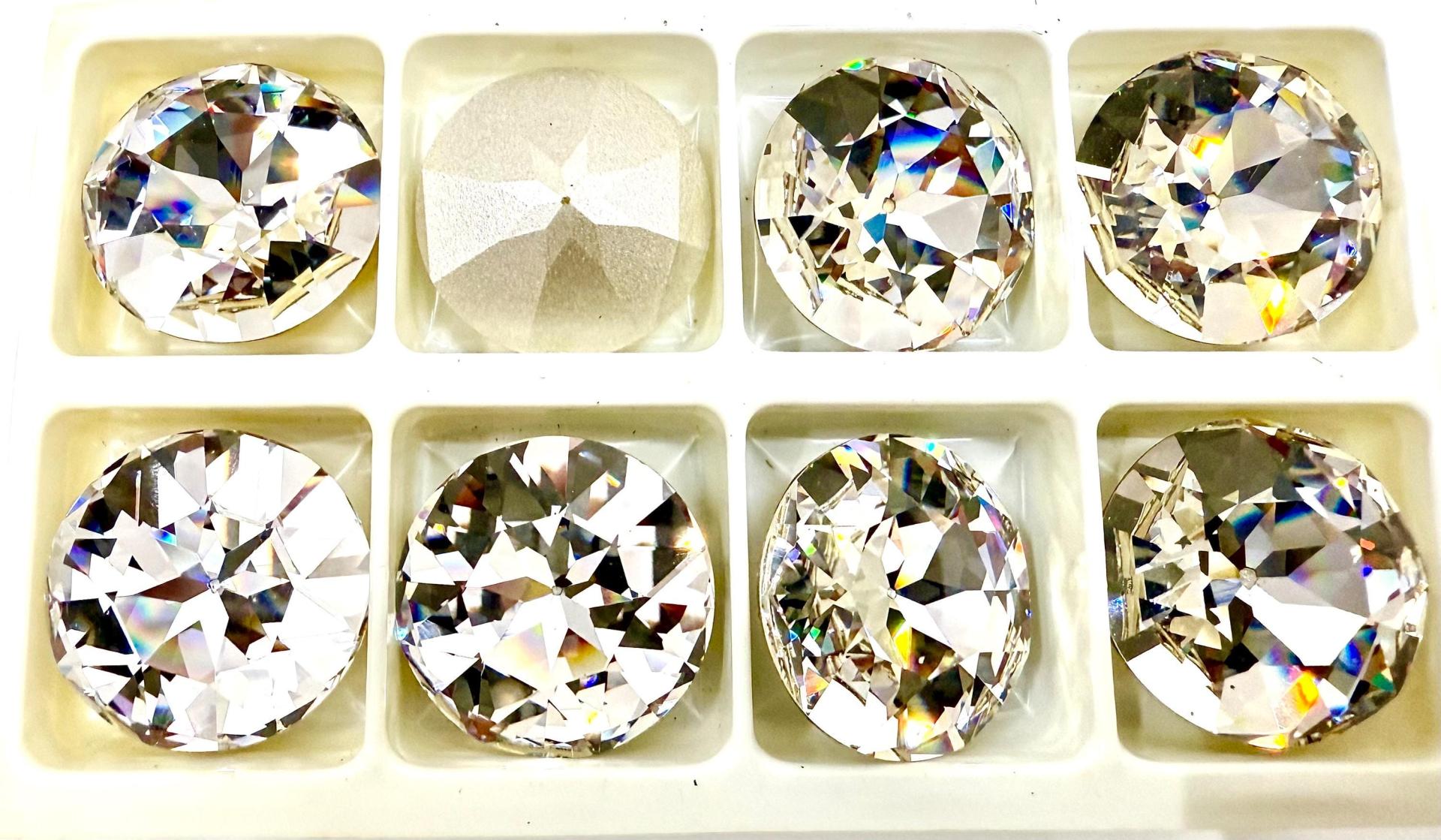 Crystal 27mm Swarovski 1201 Dentelle fancy Stone chunky diamond jewlery making stones